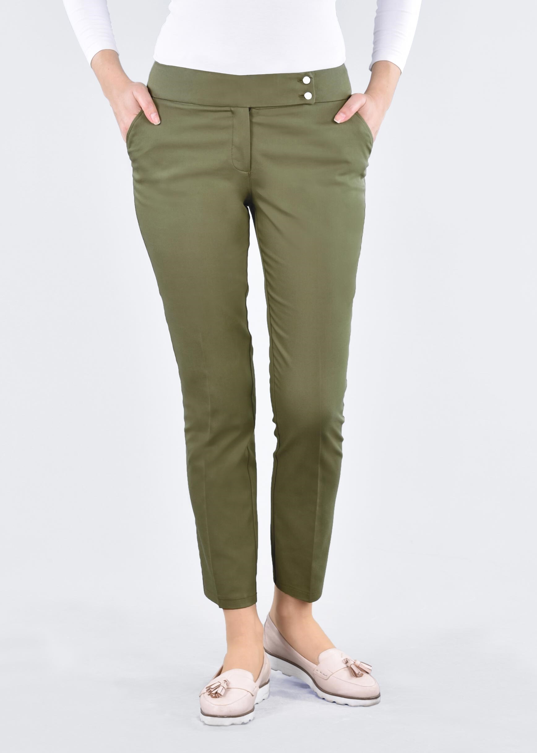 Tesettür giyim HAKİ 7102 15374 PANTOLON 38/46