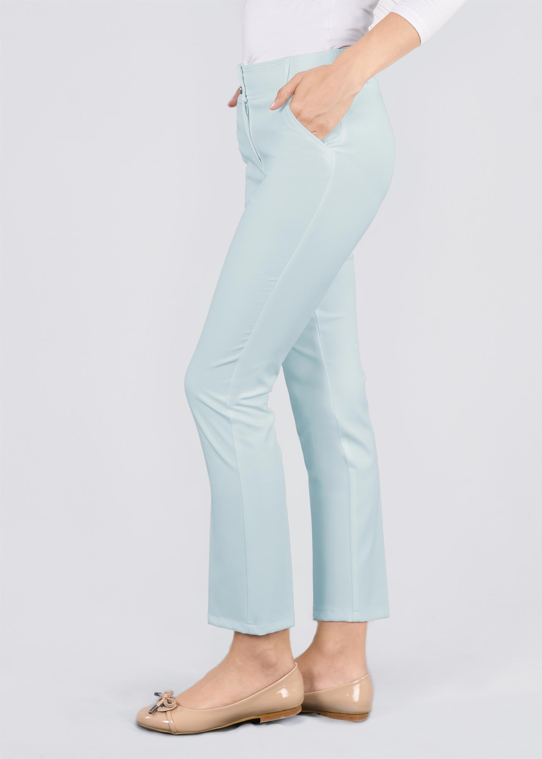 Tesettür giyim MAVİ PANTOLON 7103 