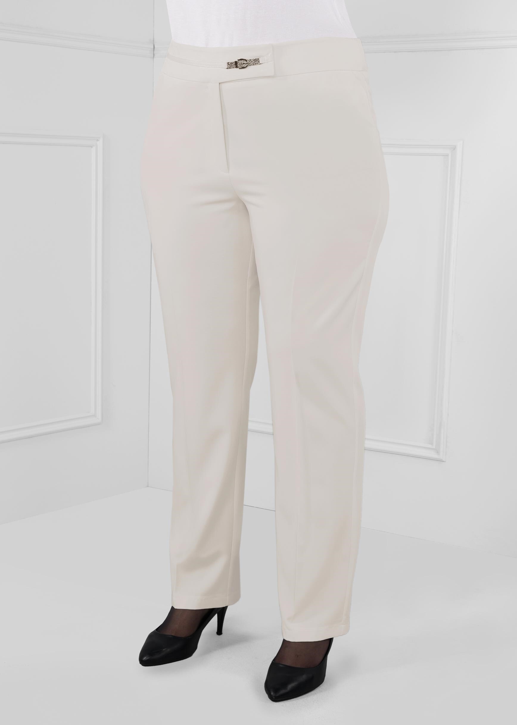 Tesettür giyim BEYAZ 7105 NATALİA PANTOLON 44/52 TEK42