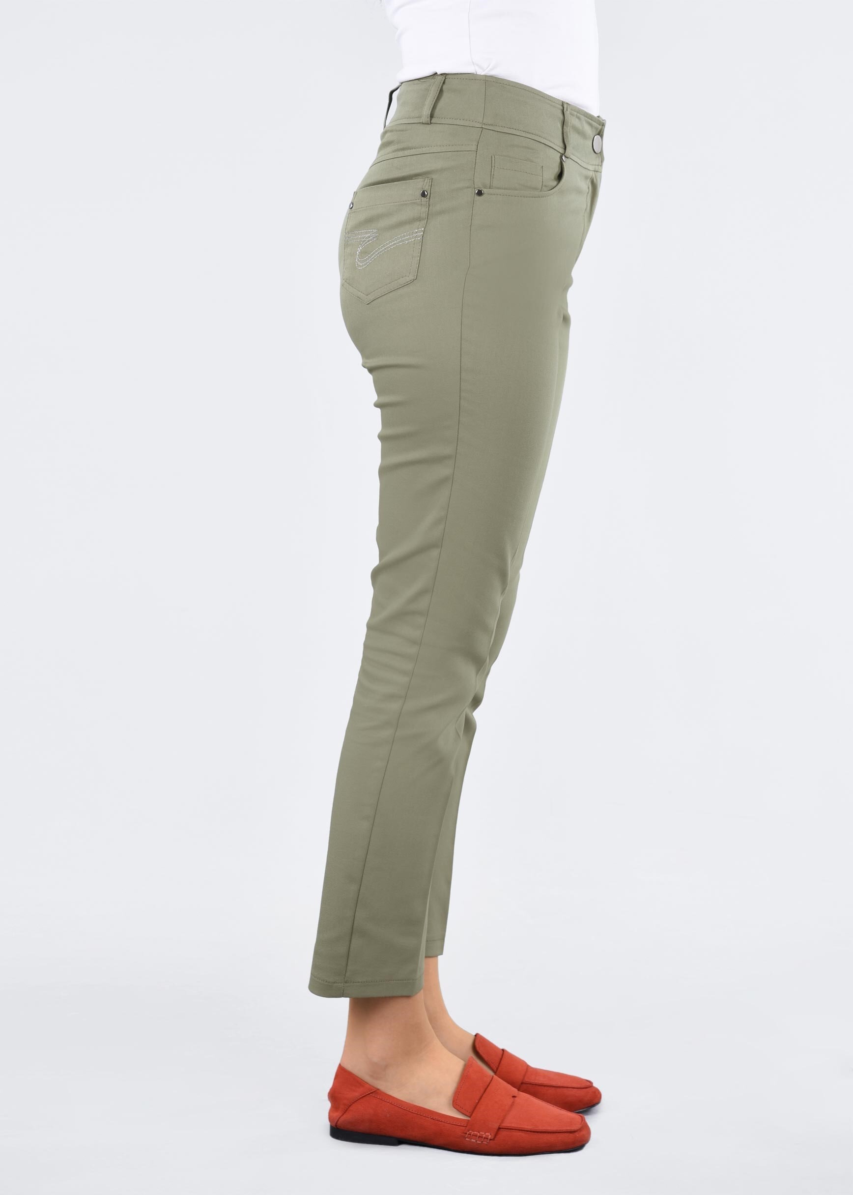 Tesettür giyim HAKİ 7106 17374 PANTOLON 38/46