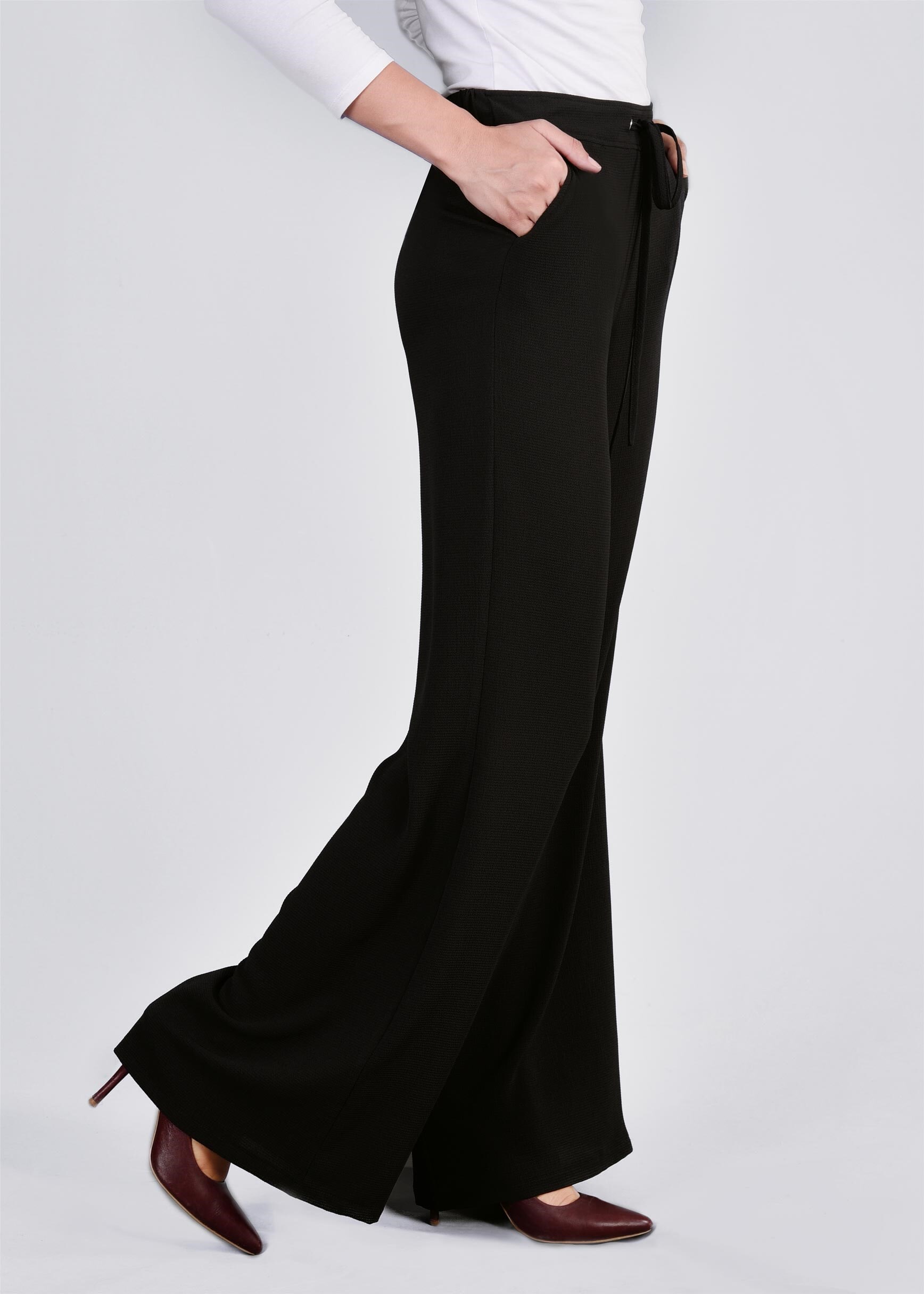 Tesettür giyim SİYAH 7108 NİŞANTAŞI PANTOLON 38/48 TEK40