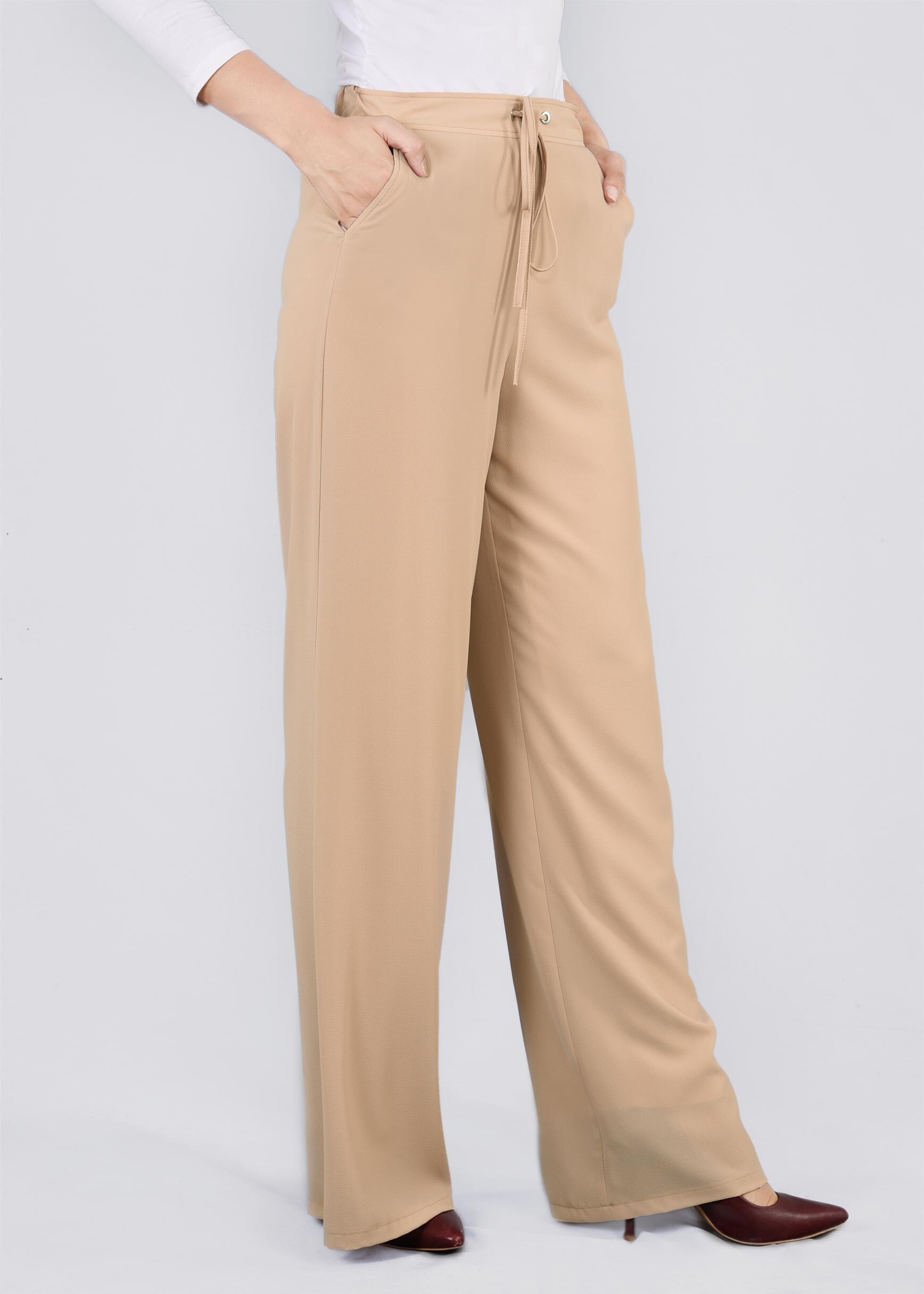 Tesettür giyim BEJ 7108 NİŞANTAŞI PANTOLON 38/48 TEK40