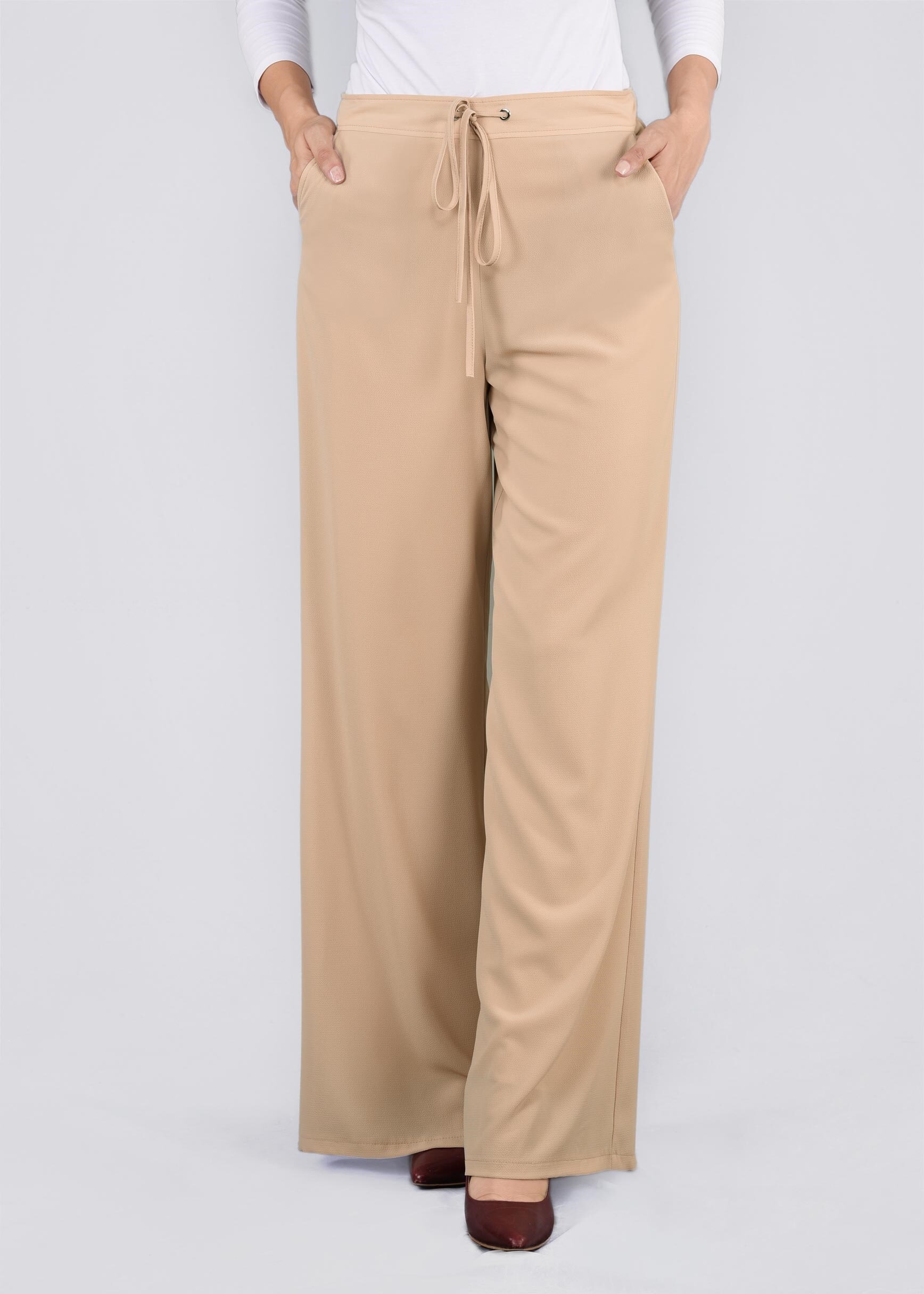 Tesettür giyim BEJ 7108 NİŞANTAŞI PANTOLON 38/48 TEK40