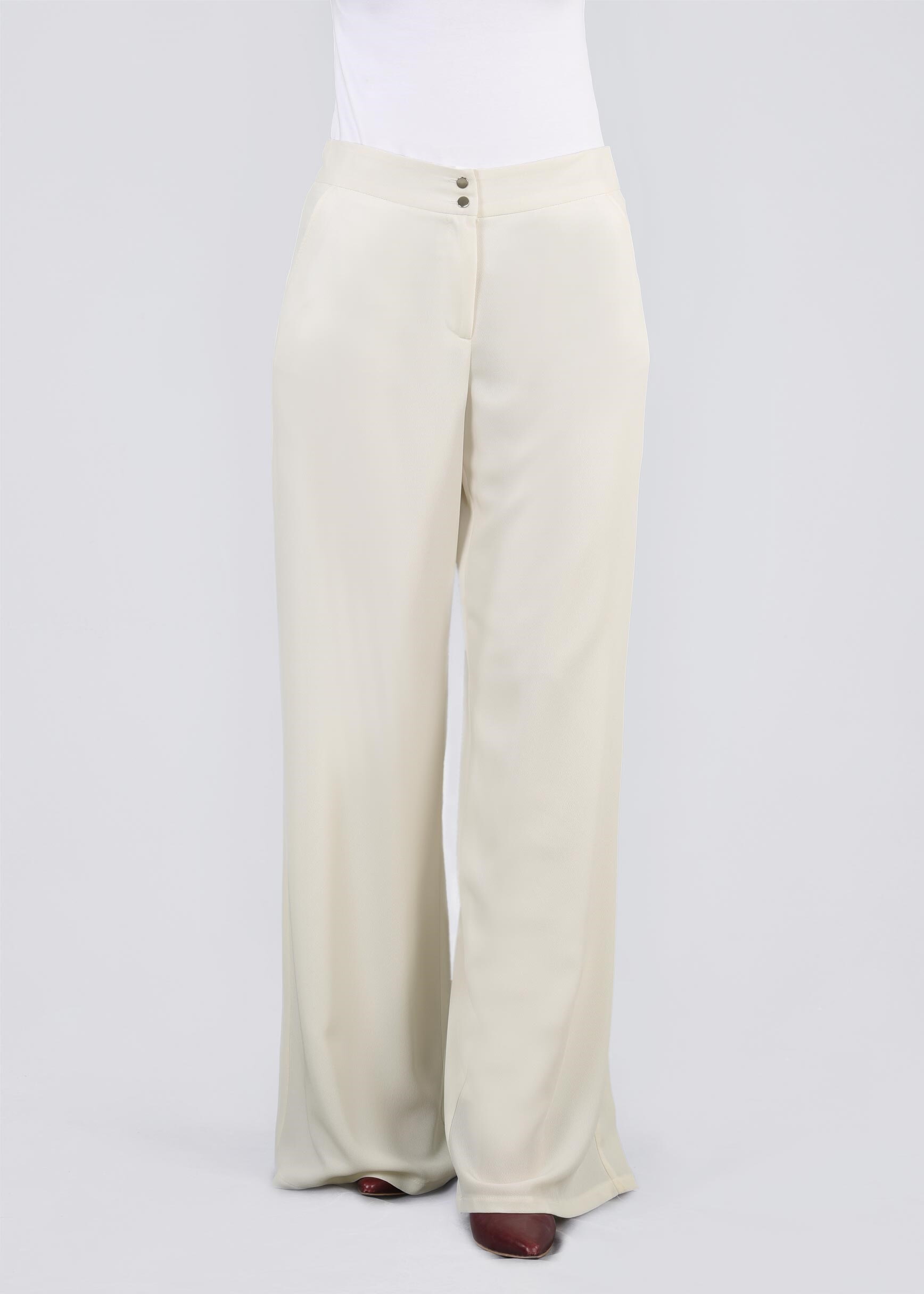 Tesettür giyim BEYAZ 7109 NEW PERA PANTOLON 38/48 TEK40-38