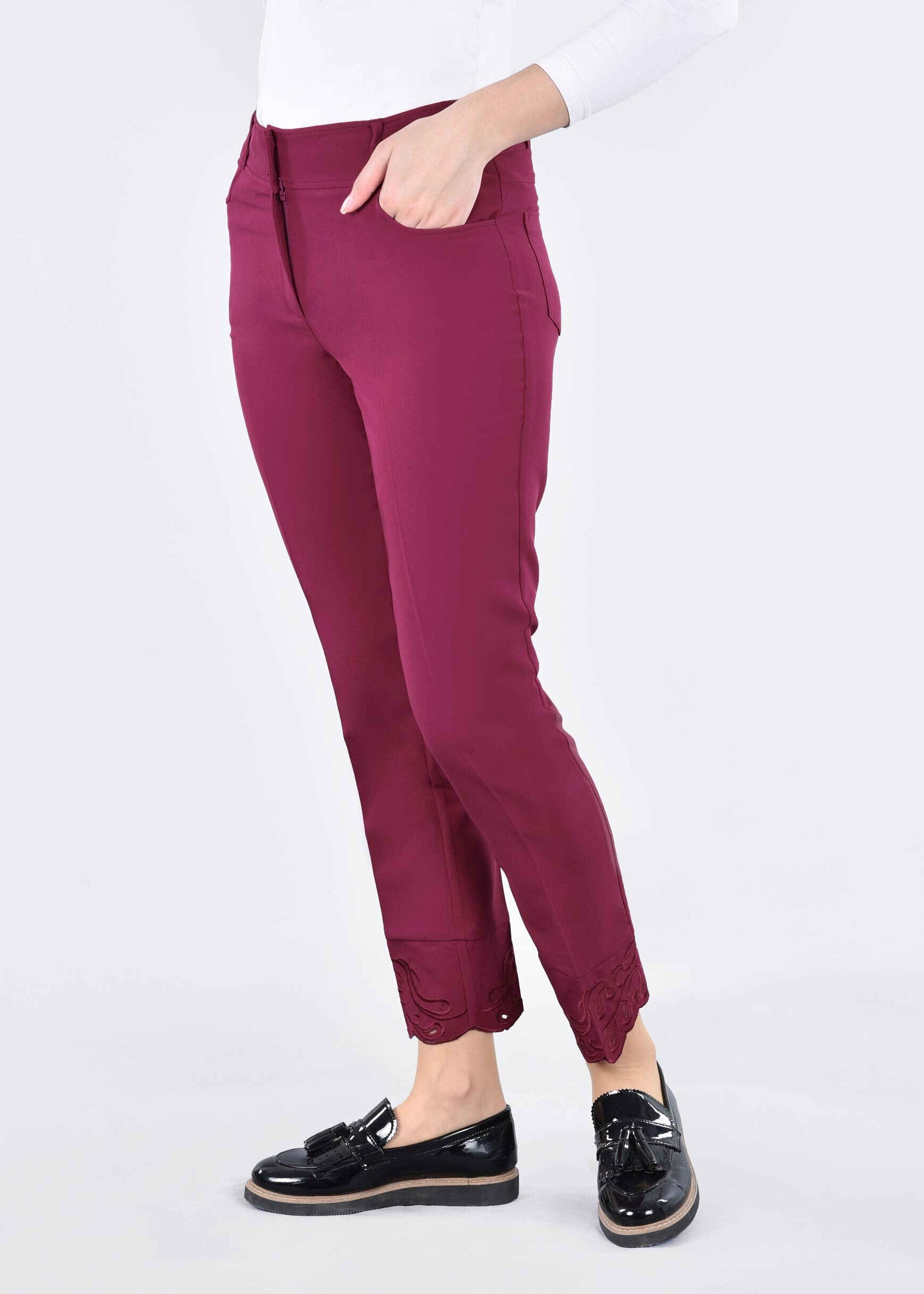 Tesettür giyim MOR 7111 RENGİN 55557 PANTOLON 38/46 TEK40