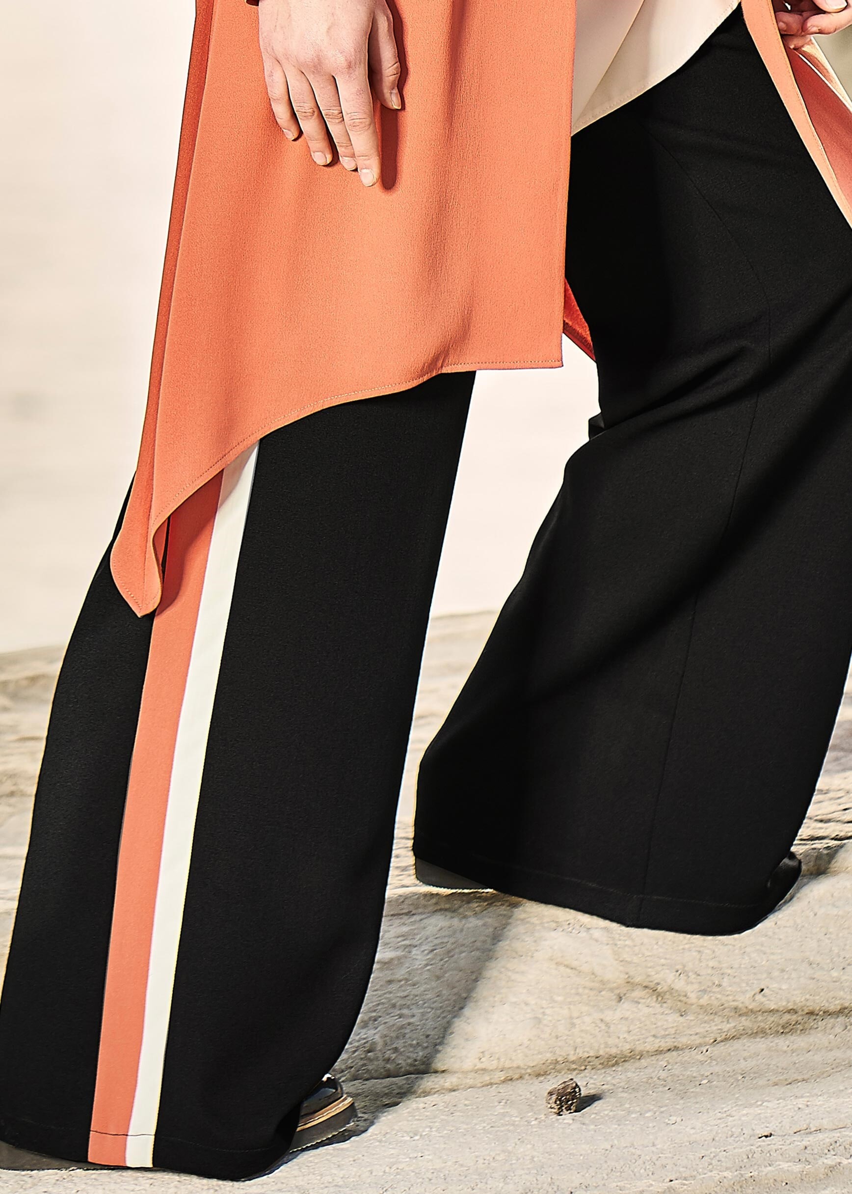 Tesettür giyim SİYAH 7112 ESTE 7446 PANTOLON 38/46 TEK40