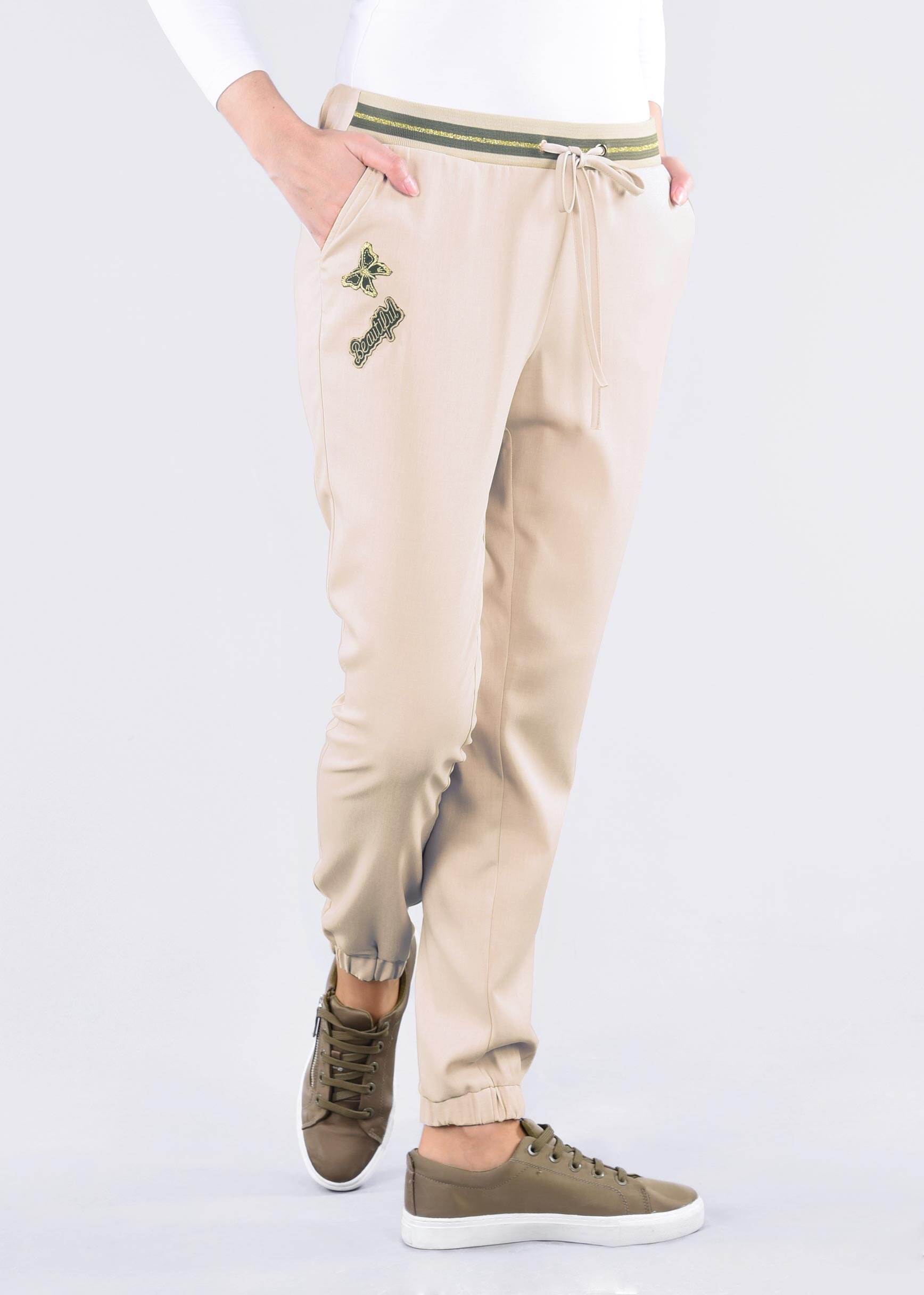 Tesettür giyim BEJ 7114 STİL 8563 PANTOLON 36/44 TEK38