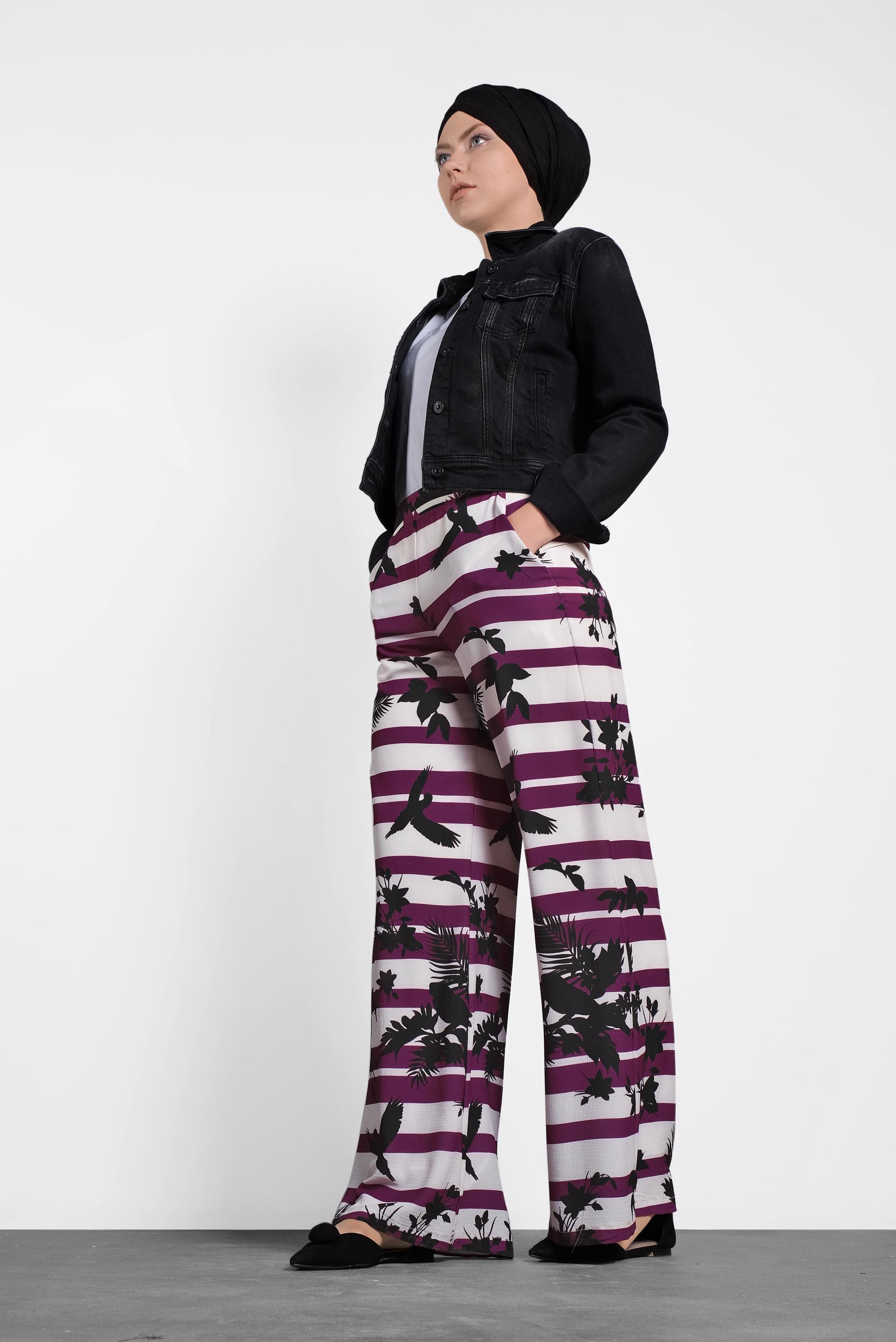 Tesettür giyim MOR 7115 KOBE 23164 PANTOLON 38/46 TEK40-38