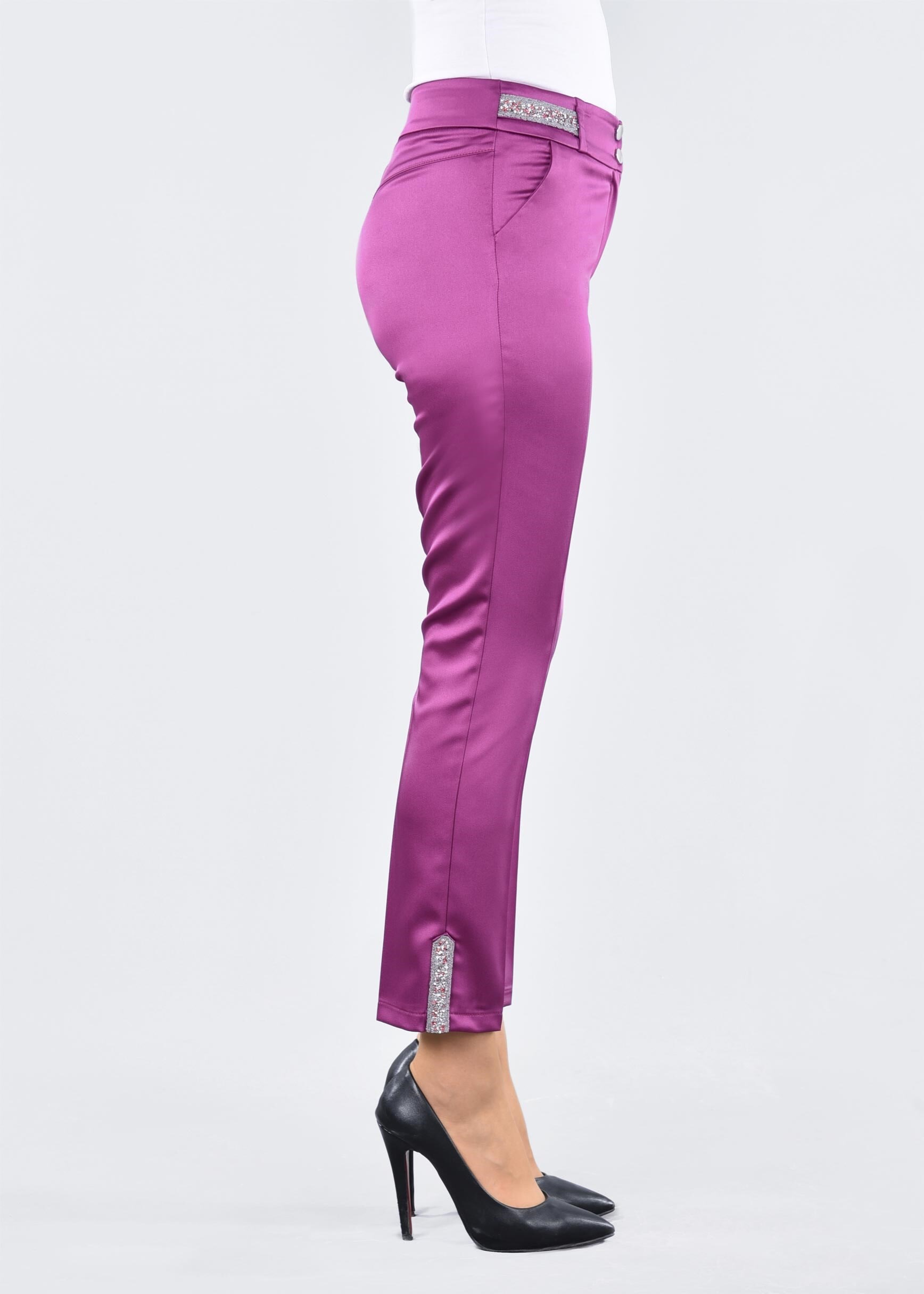 Tesettür giyim FUŞYA 7116 ALİSSA PANTOLON 38/46 TEK40
