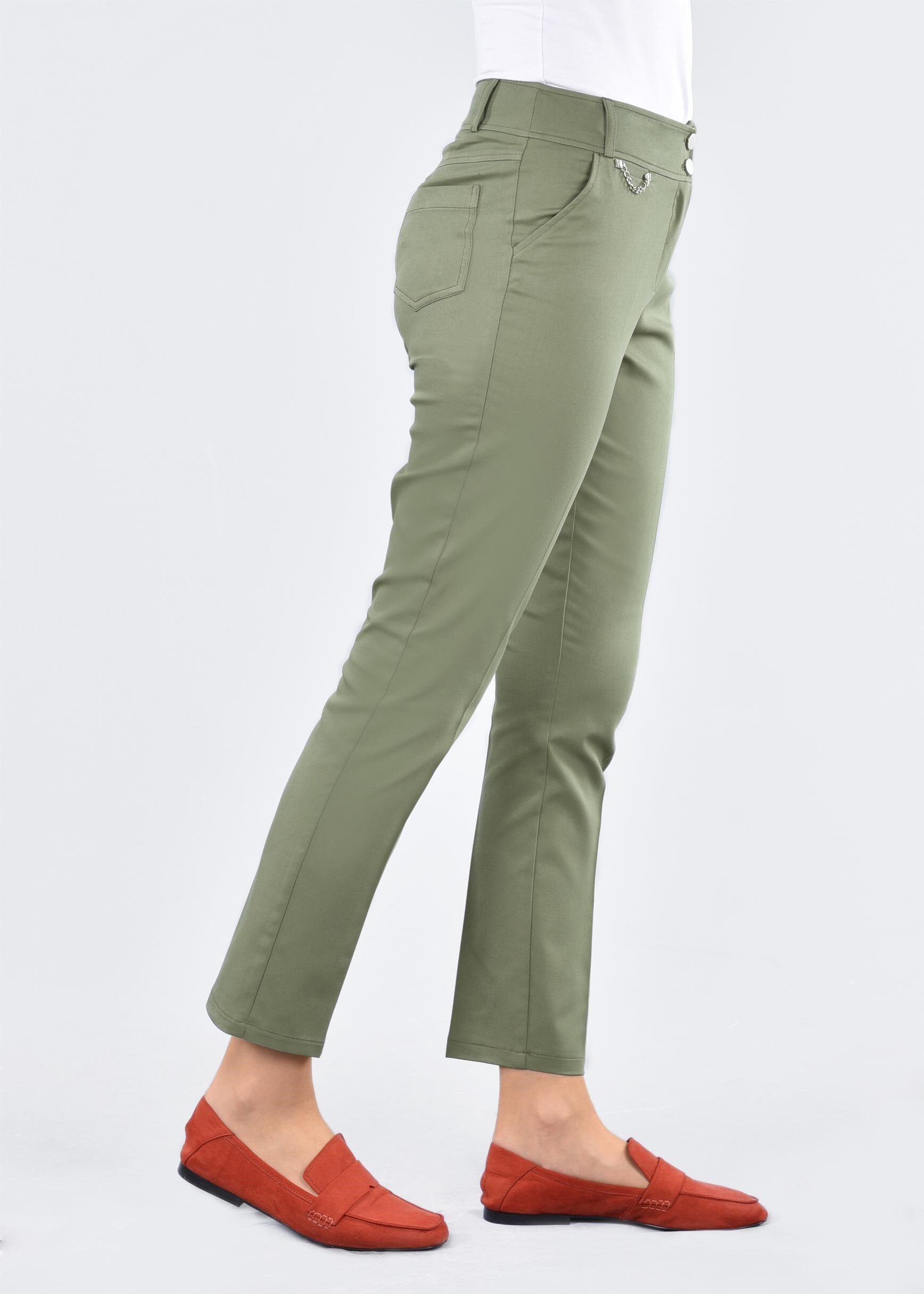 Tesettür giyim HAKİ 7129 17374 PANTOLON 38/46