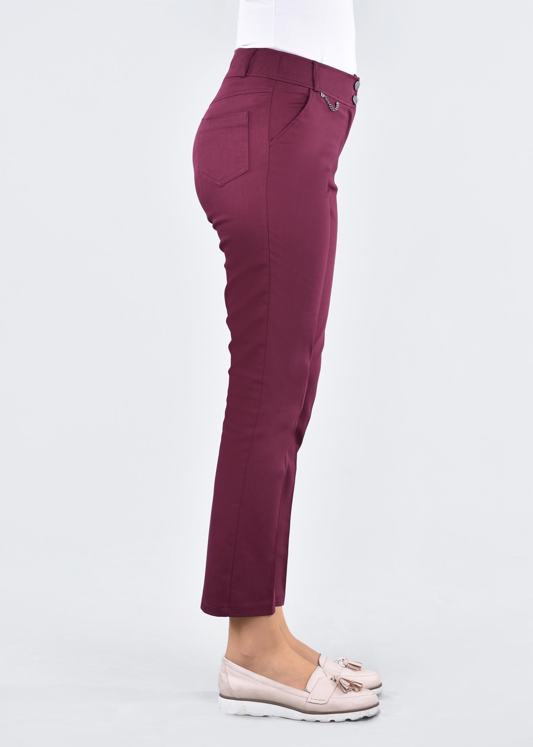 Tesettür giyim BORDO 7129 17374 PANTOLON 38/46