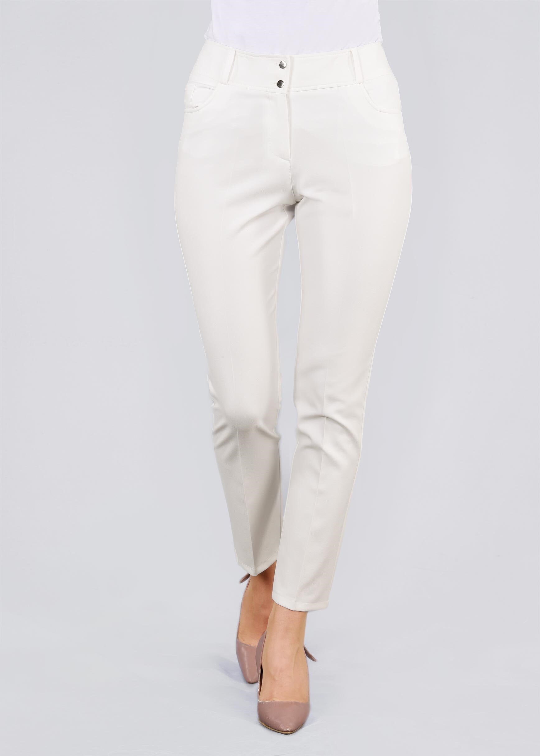 Tesettür giyim BEYAZ 7130 ZOOM PANTOLON 38/46 TEK40-36