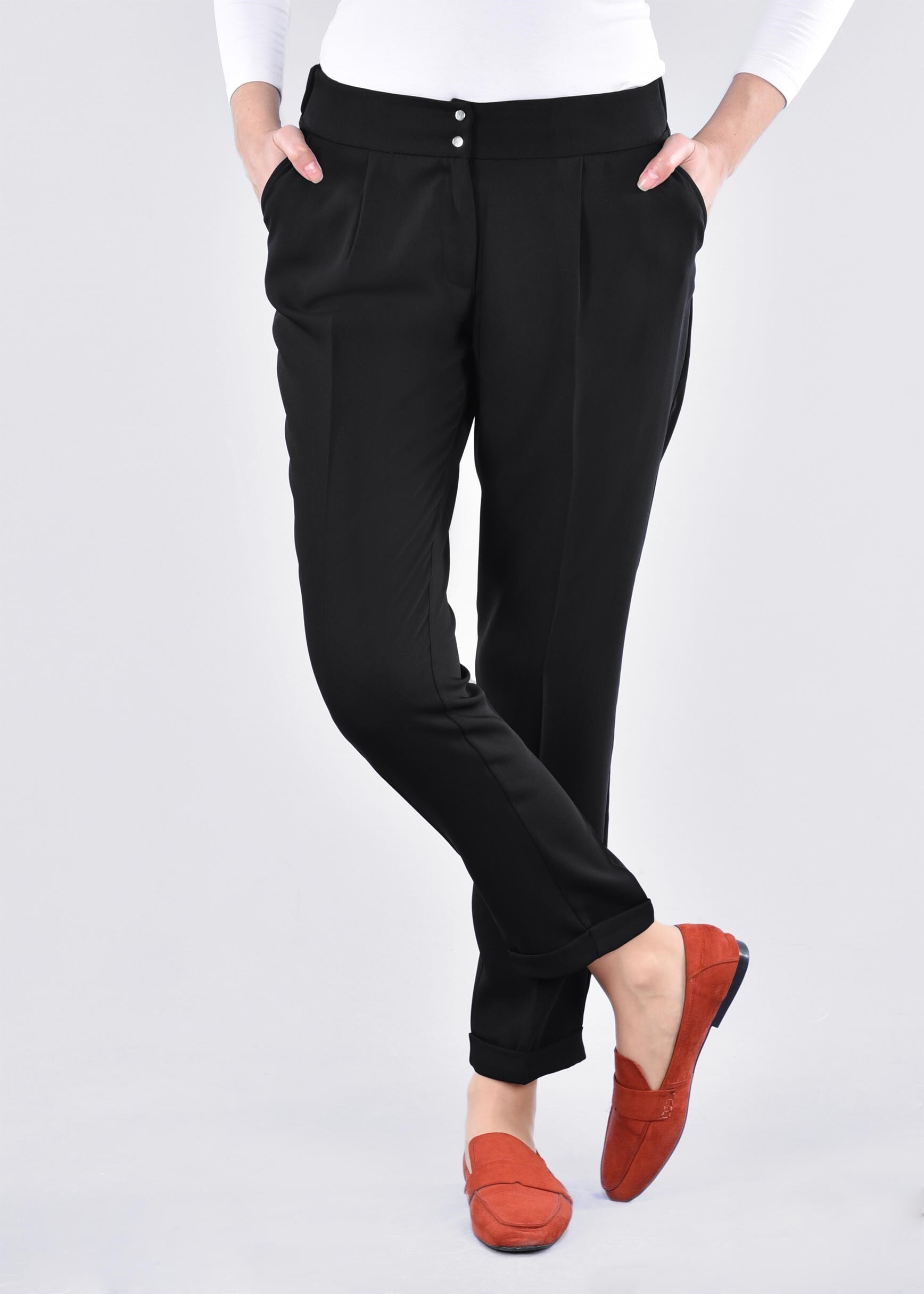 Tesettür giyim SİYAH 7131 ADRİNA 55587 PANTOLON 38/46 TEK40