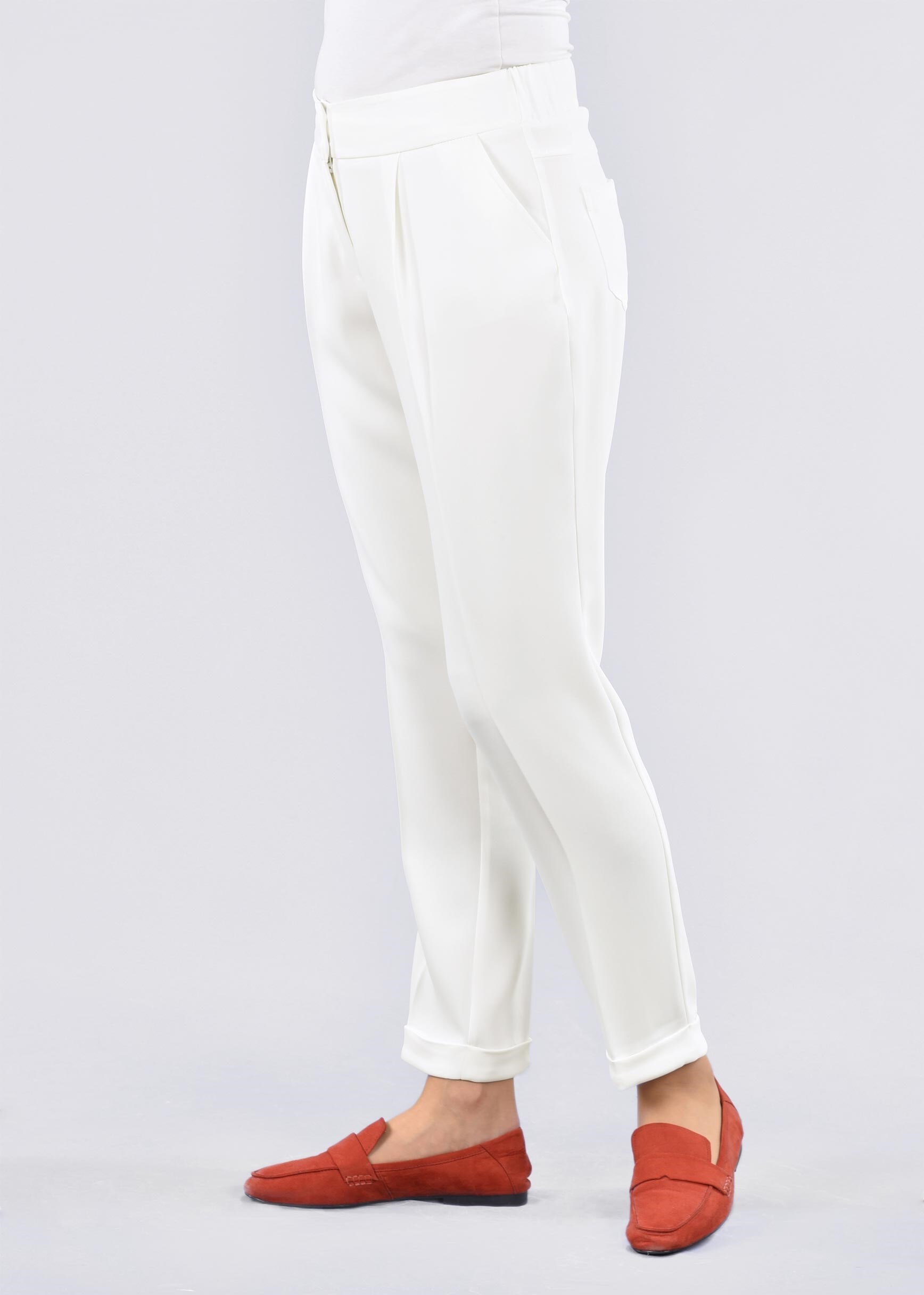 Tesettür giyim BEYAZ 7131 ADRİNA 55587 PANTOLON 38/46 TEK40