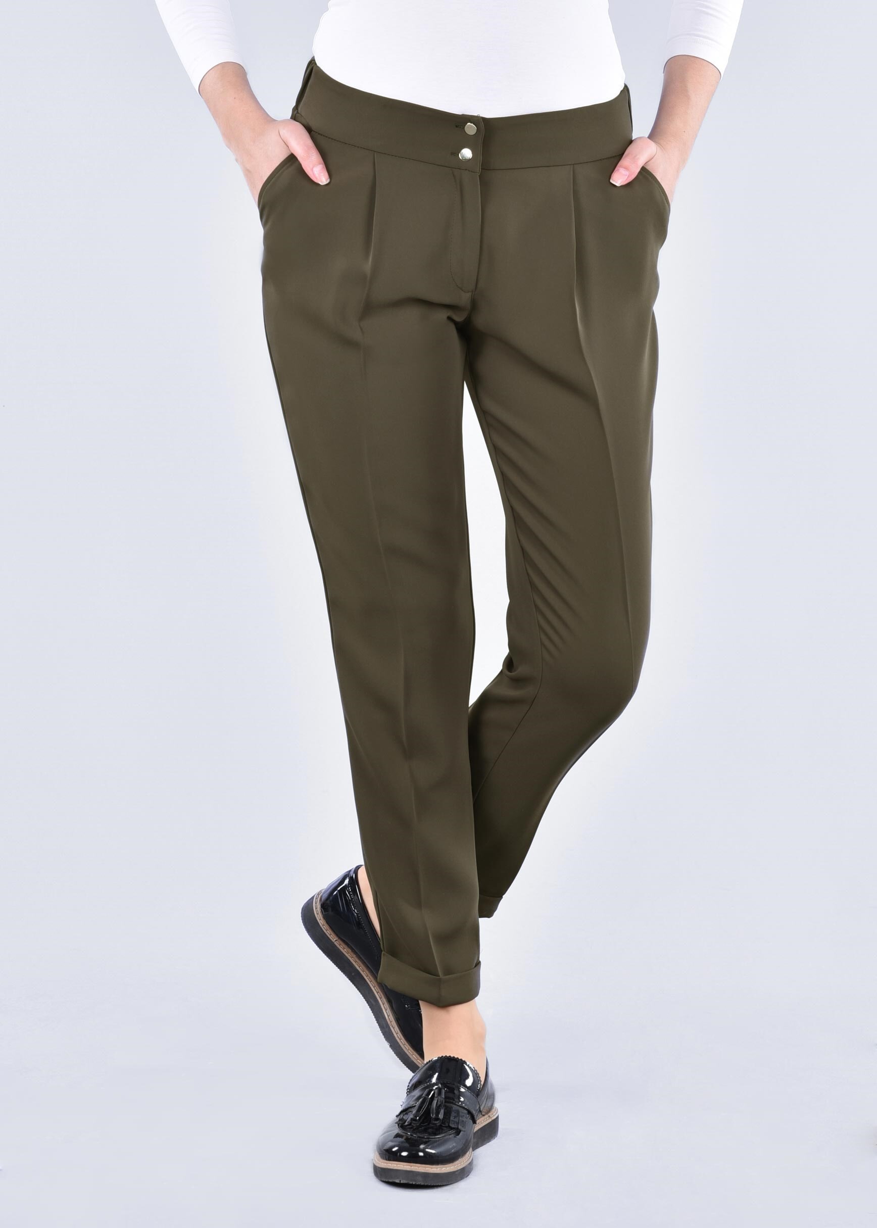 Tesettür giyim HAKİ 7131 ADRİNA 55587 PANTOLON 38/46 TEK40