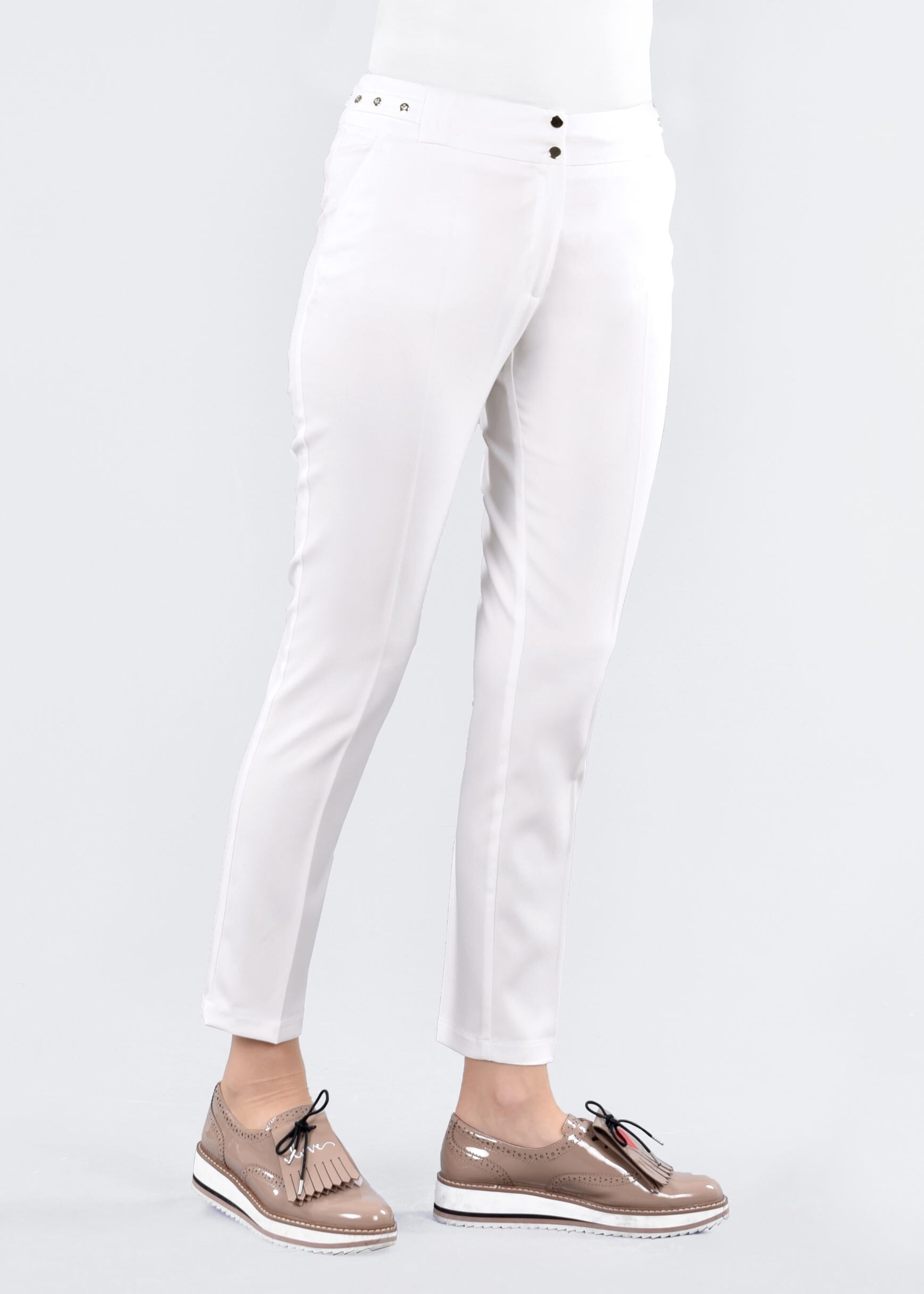 Tesettür giyim BEYAZ 7132 STİL 8563 PANTOLON 40/48 TEK38