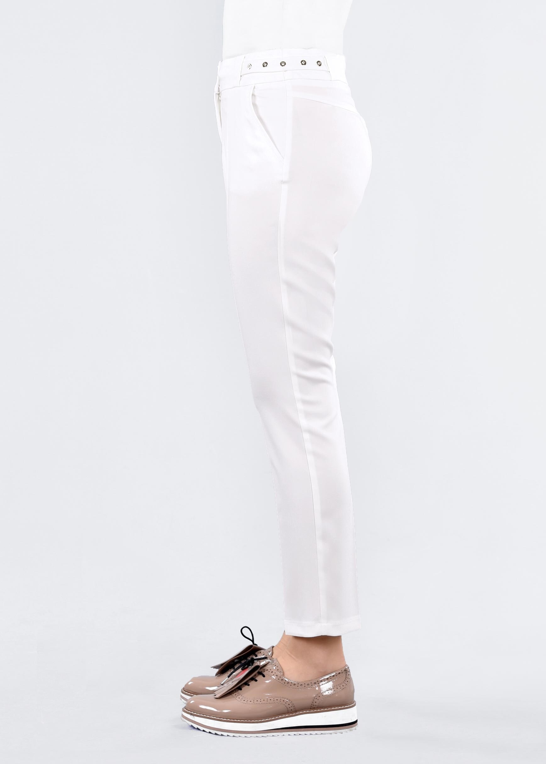 Tesettür giyim BEYAZ 7132 STİL 8563 PANTOLON 40/48 TEK38