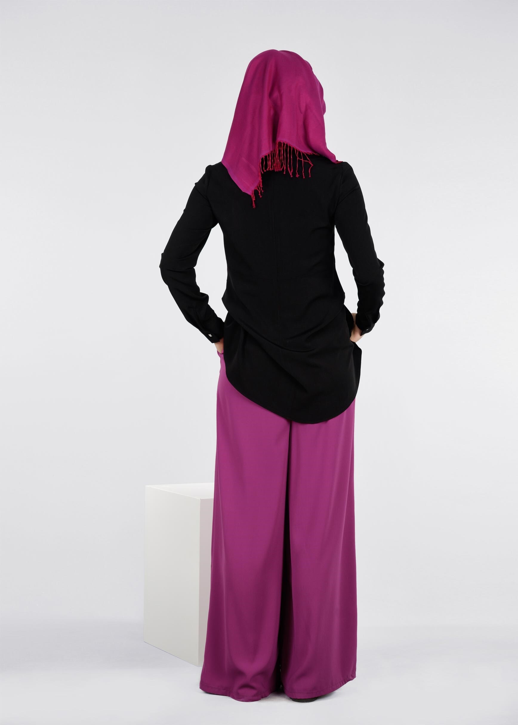 Tesettür giyim MOR 7133 SUDE 7011 PANTOLON 38/46 TEK40