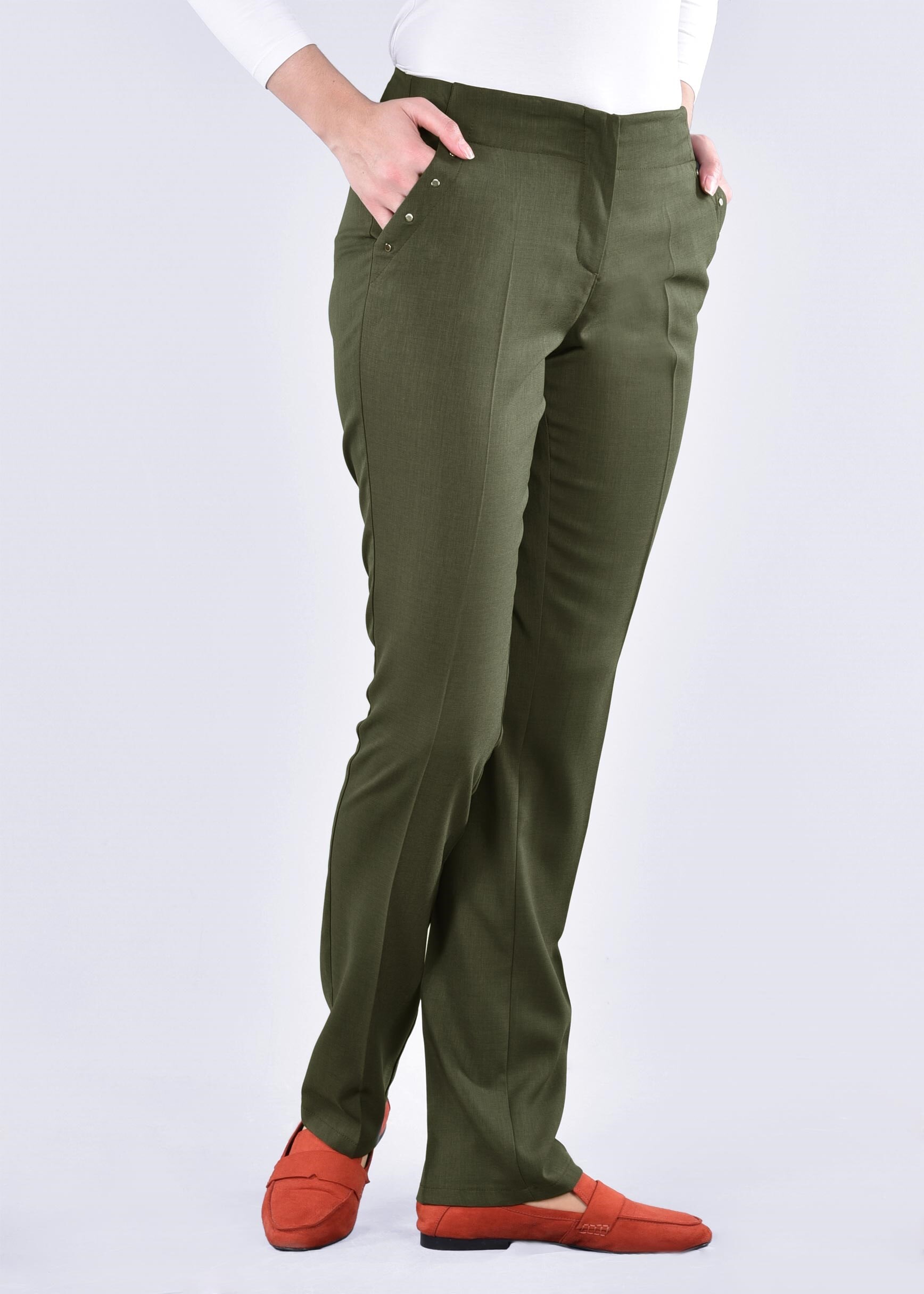 Tesettür giyim HAKİ 7136 STİL 8563 PANTOLON 38/46 TEK42