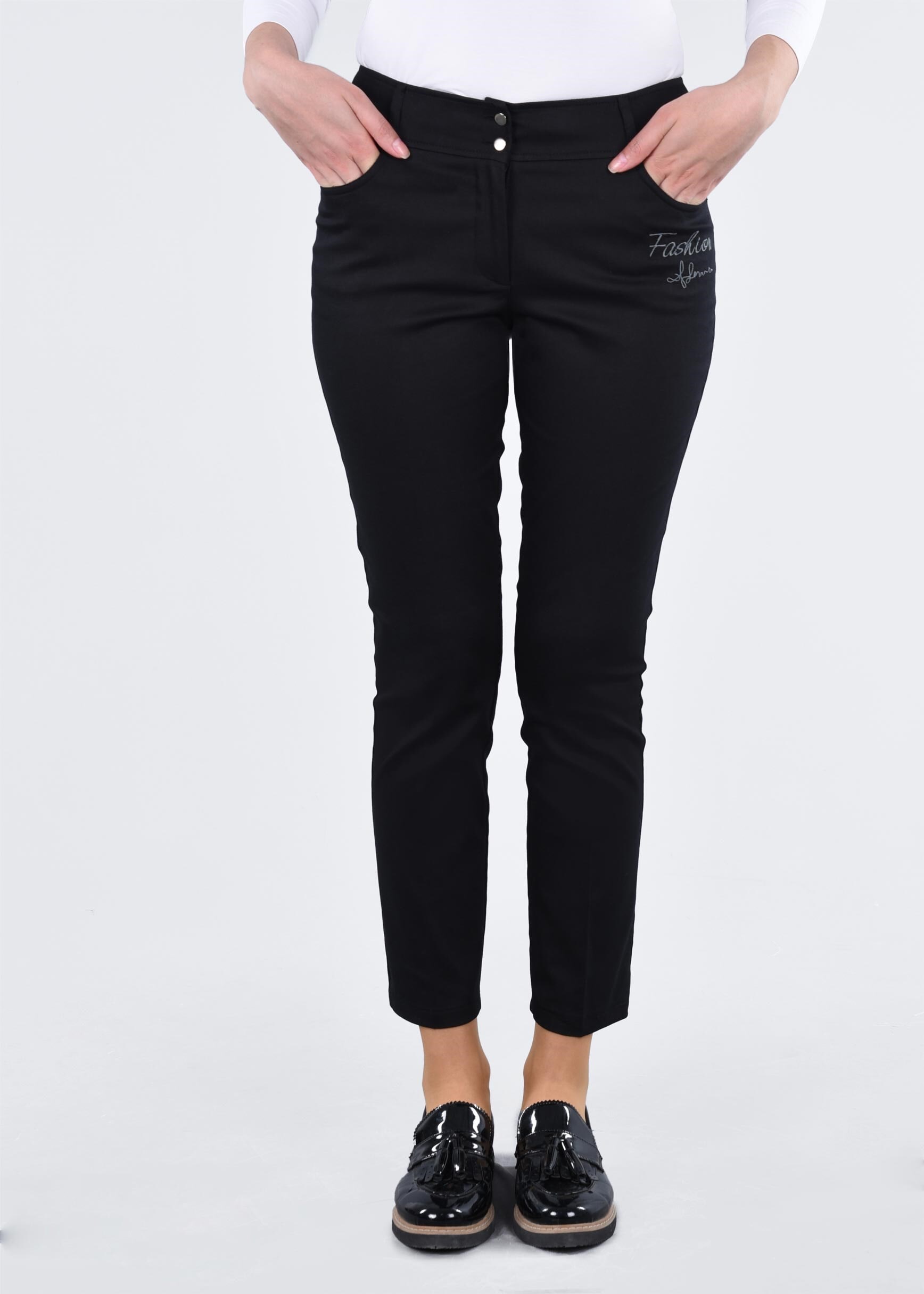 Tesettür giyim SİYAH 7137 UMAY 3404 PANTOLON 38/46 TEK42