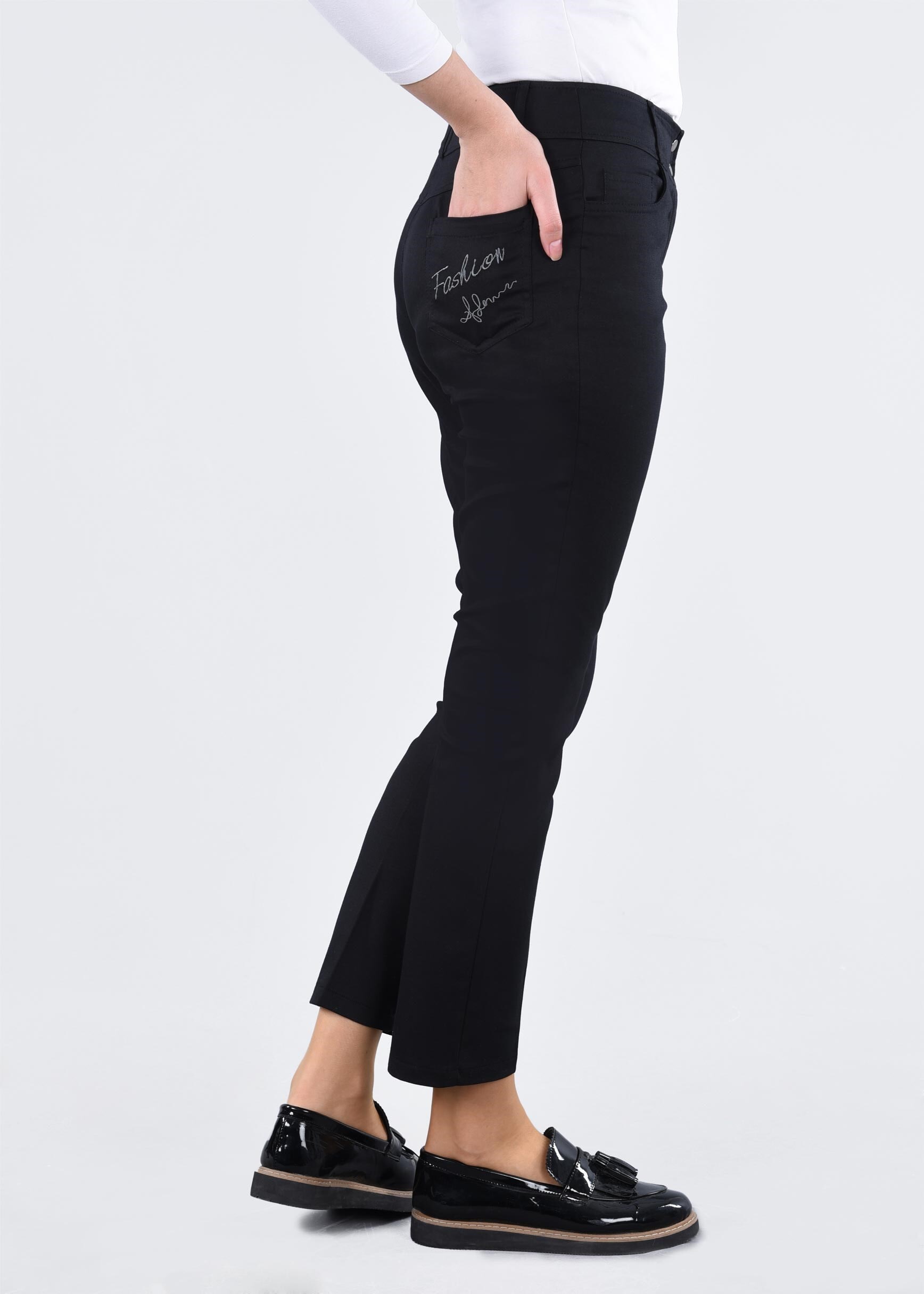 Tesettür giyim SİYAH 7137 UMAY 3404 PANTOLON 38/46 TEK42