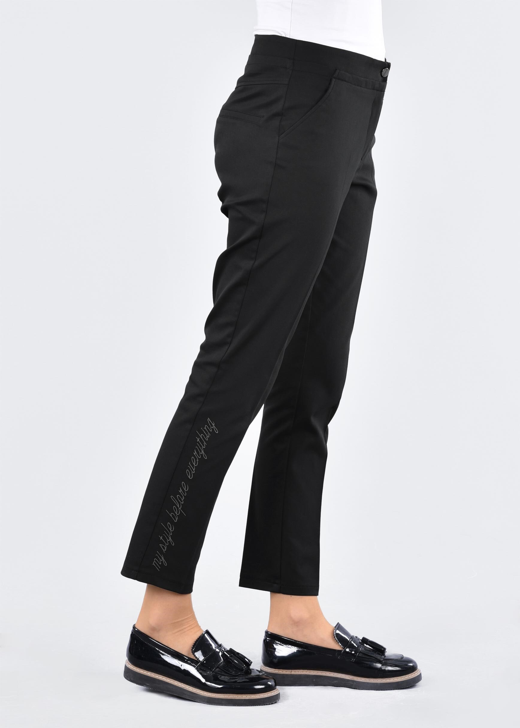 Tesettür giyim SİYAH 7138 17374 PANTOLON 36/44 TEK40