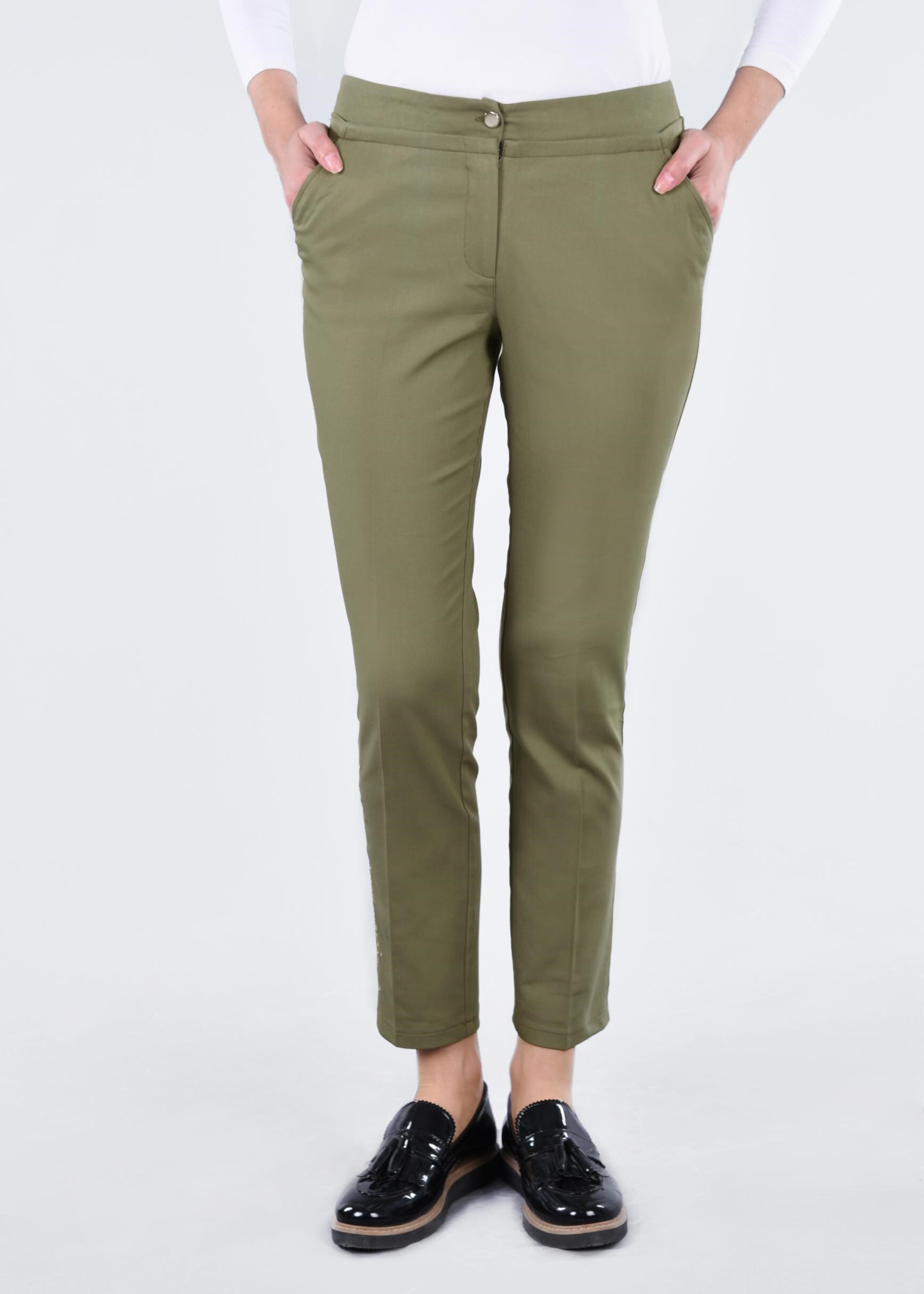 Tesettür giyim HAKİ 7138 17374 PANTOLON 36/44 TEK40