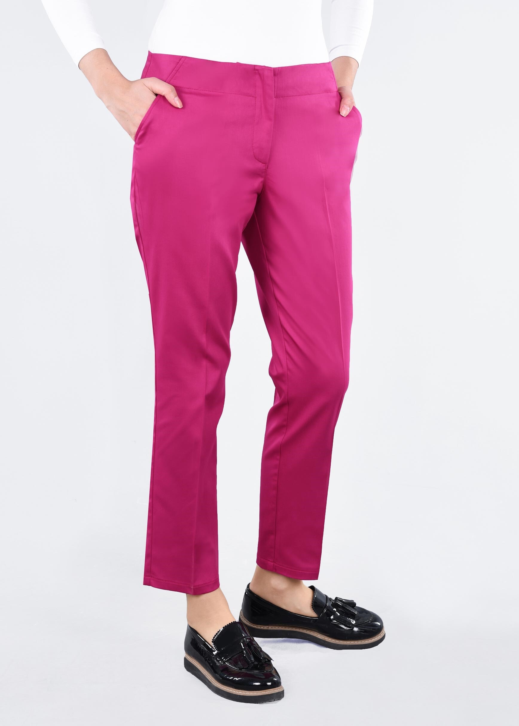 Tesettür giyim FUŞYA 7139 15666 PANTOLON 40/48 TEK38