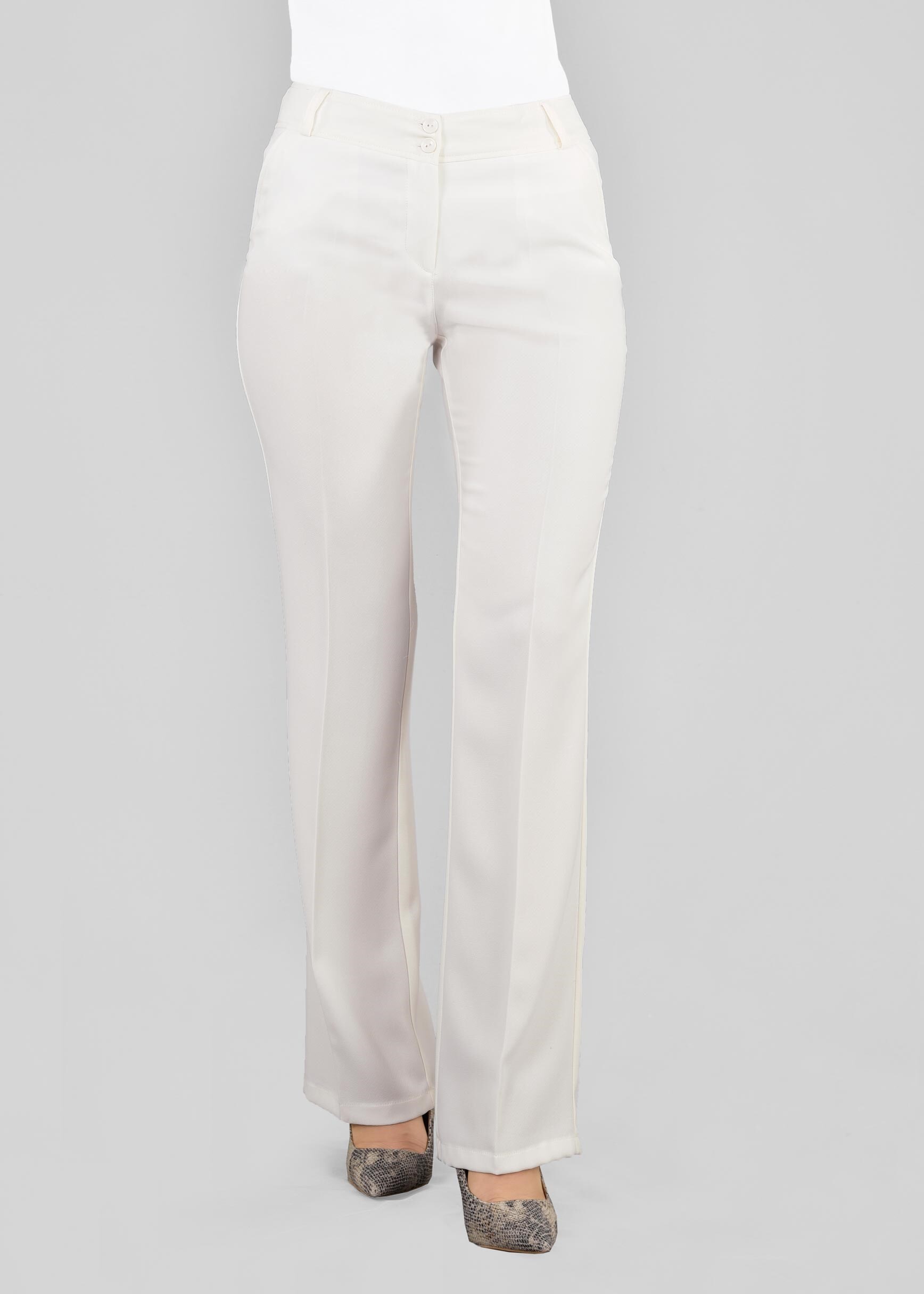 Tesettür giyim BEYAZ 7141 ELVAN 3731 PANTOLON 40/48 TEK38