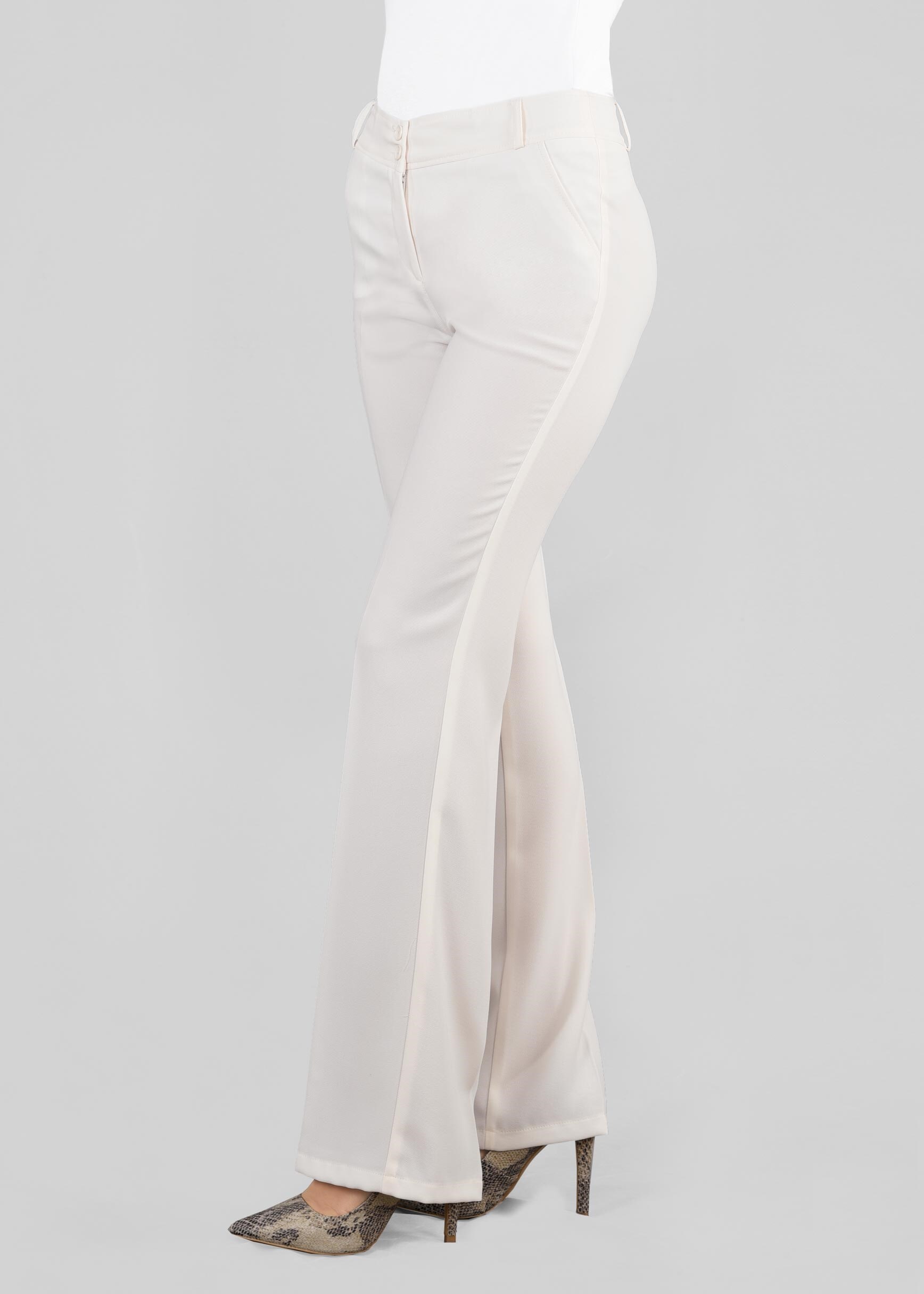 Tesettür giyim BEYAZ 7141 ELVAN 3731 PANTOLON 40/48 TEK38