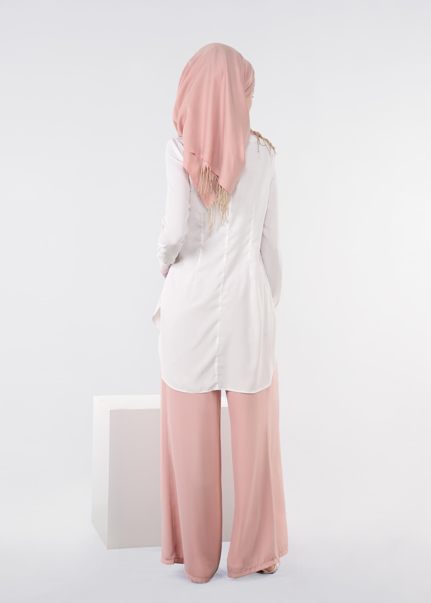 Tesettür giyim PUDRA 7149 ALEYNA PANTOLON 38/48 TEK40