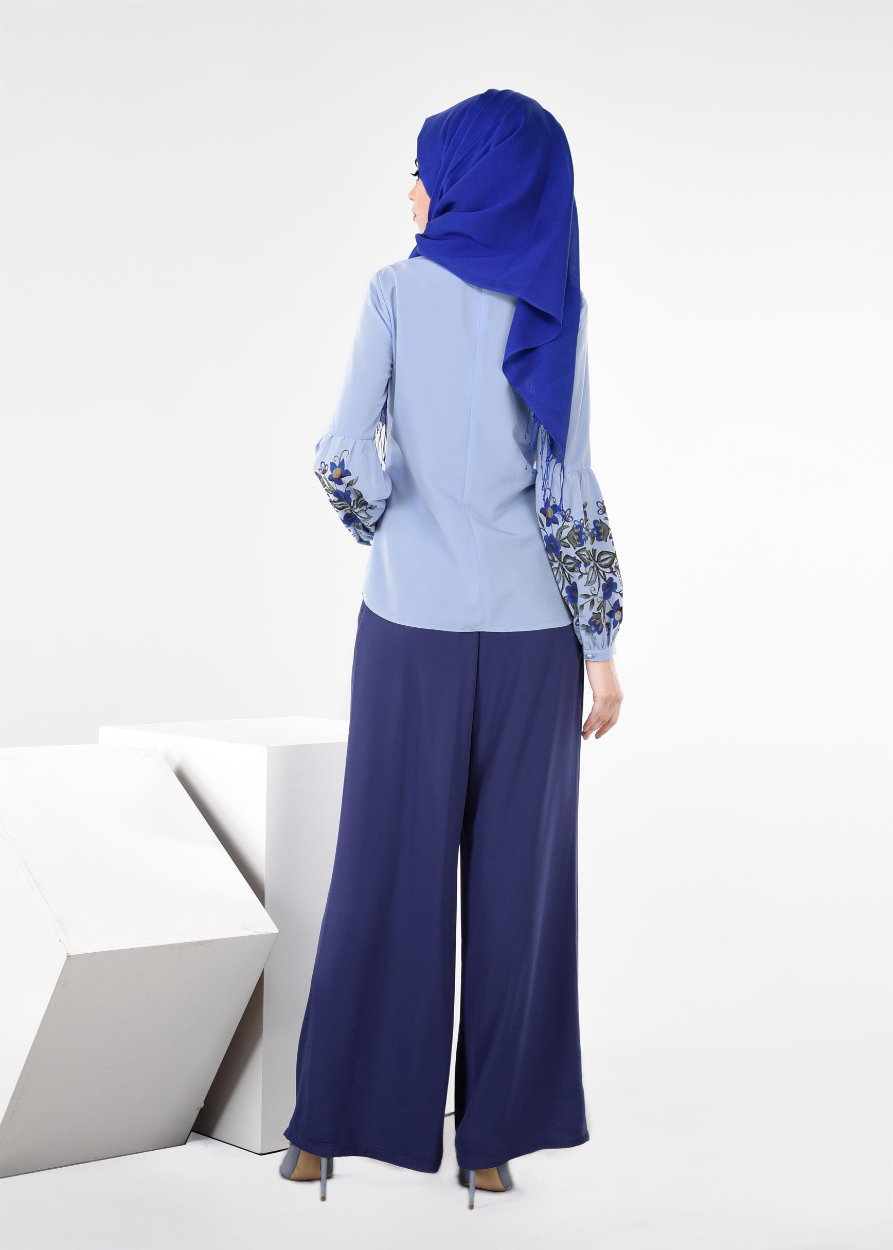 Tesettür giyim LACİVERT 7149 ALEYNA PANTOLON 38/48 TEK40