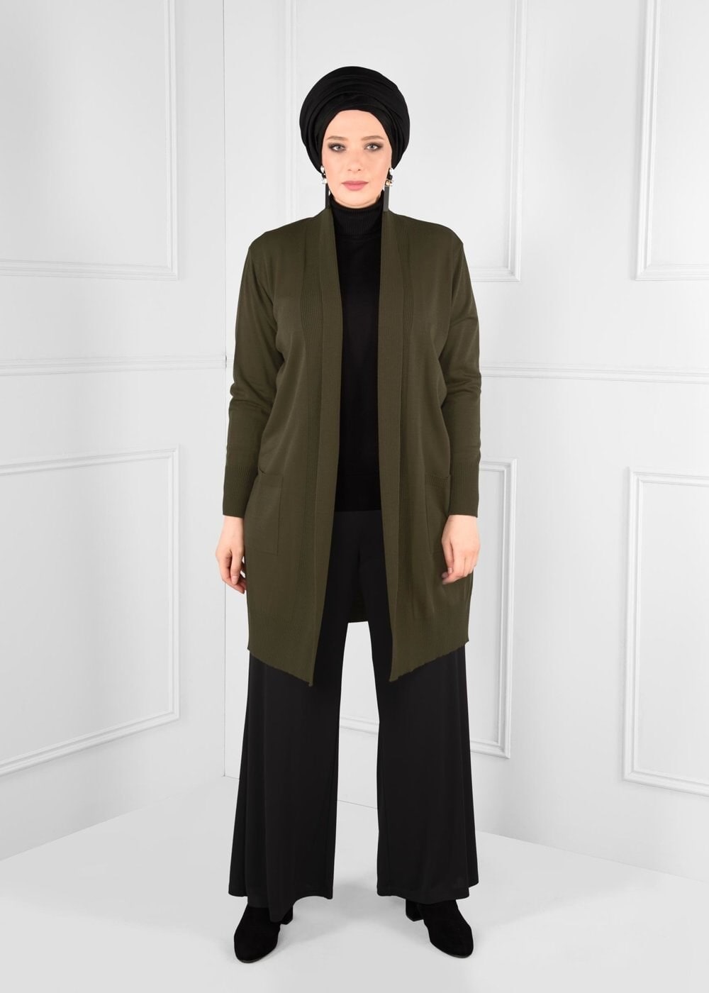 Tesettür giyim SİYAH 7151 ELSA PANTOLON 44/52 TEK42