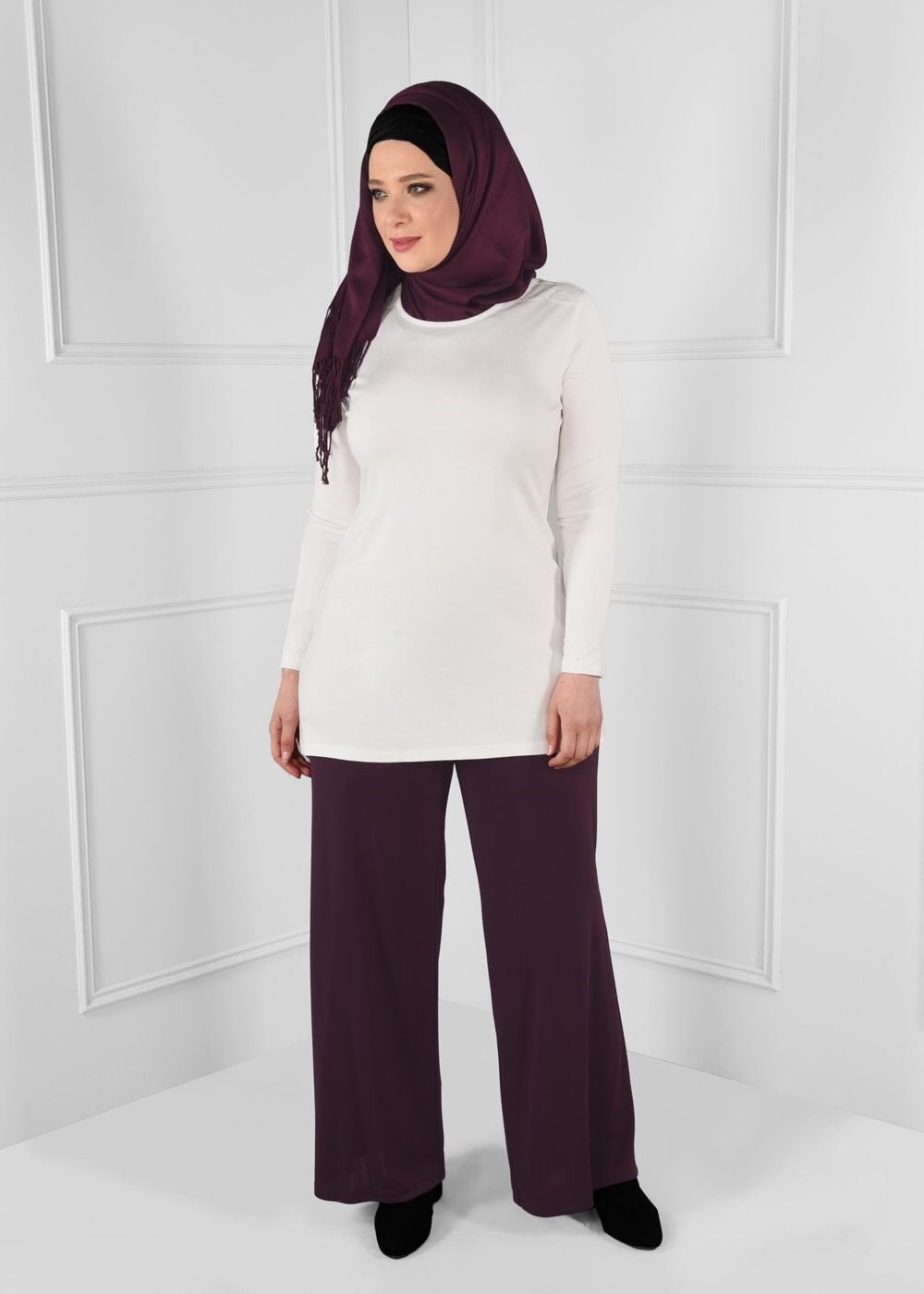 Tesettür giyim MÜRDÜM 7151 ELSA PANTOLON 44/52 TEK42