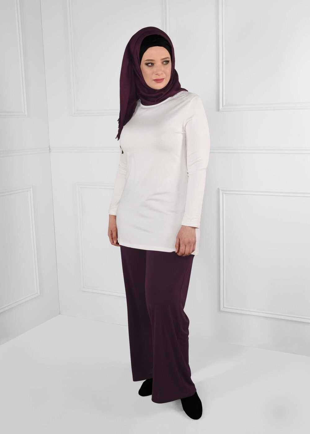 Tesettür giyim MÜRDÜM 7151 ELSA PANTOLON 44/52 TEK42