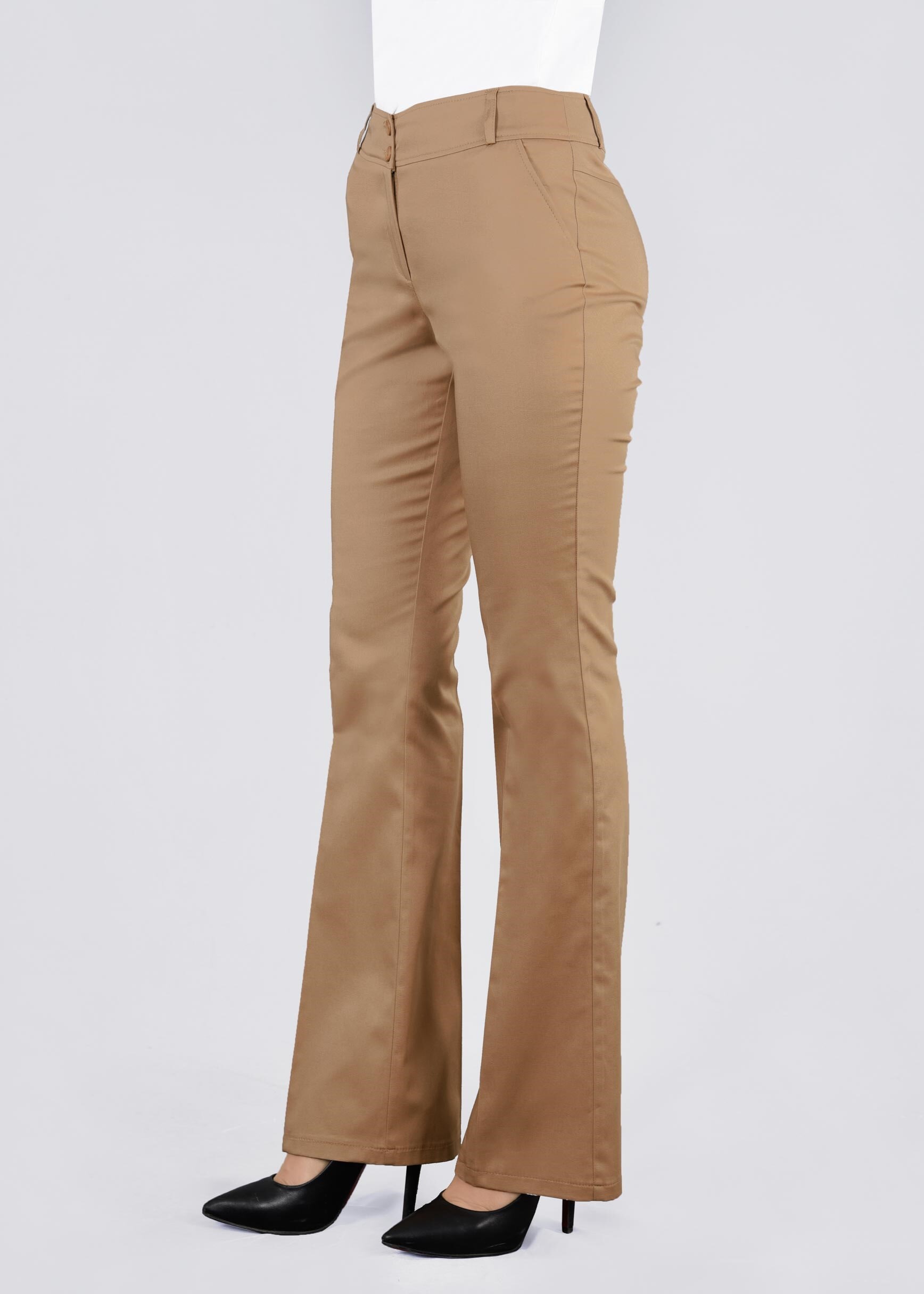 Tesettür giyim KAHVE 7153 TWİSTY PANTOLON 38/46 TEK40