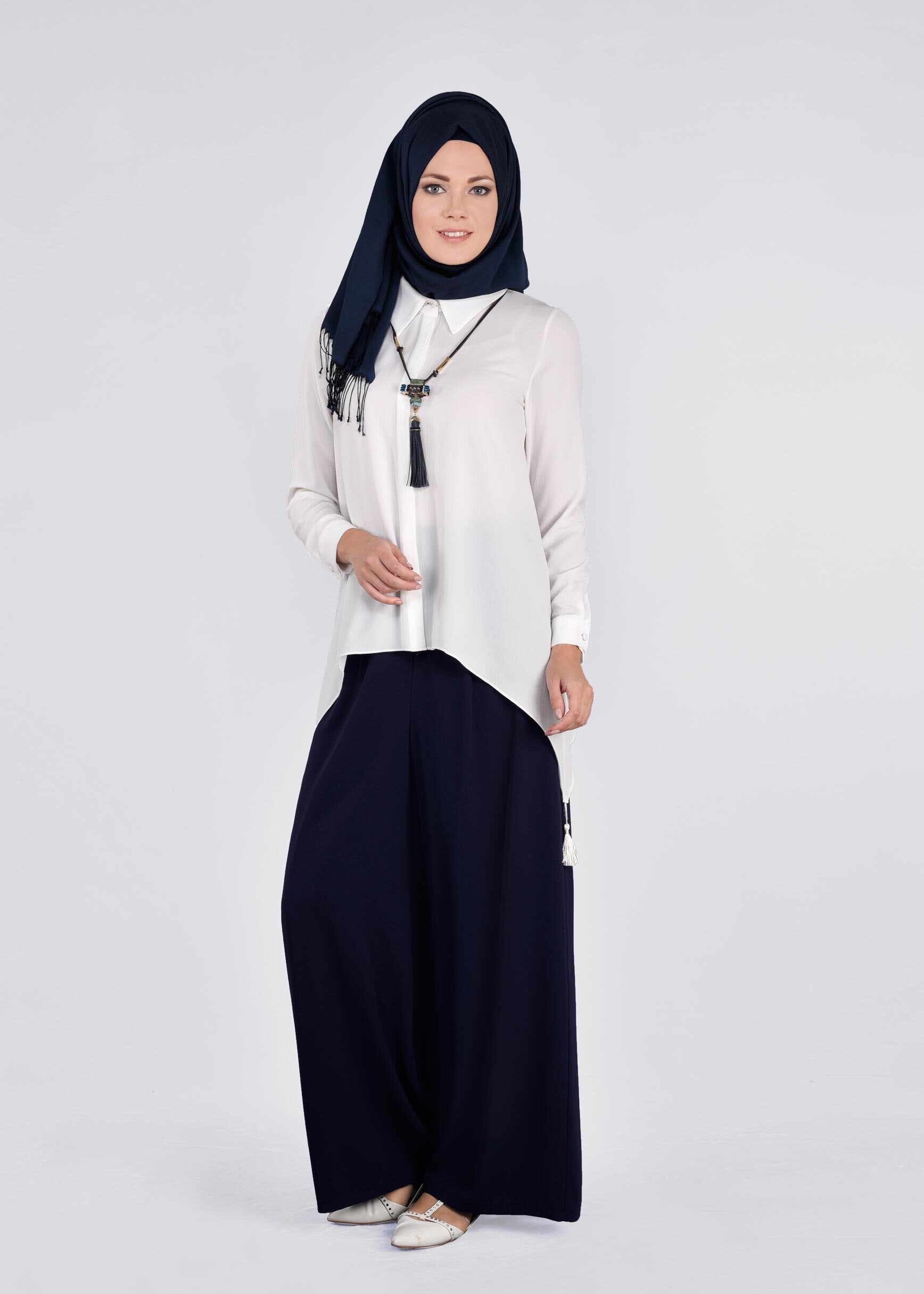 Tesettür giyim LACİVERT 7154 DİMA PANTOLON 38/46TEK36