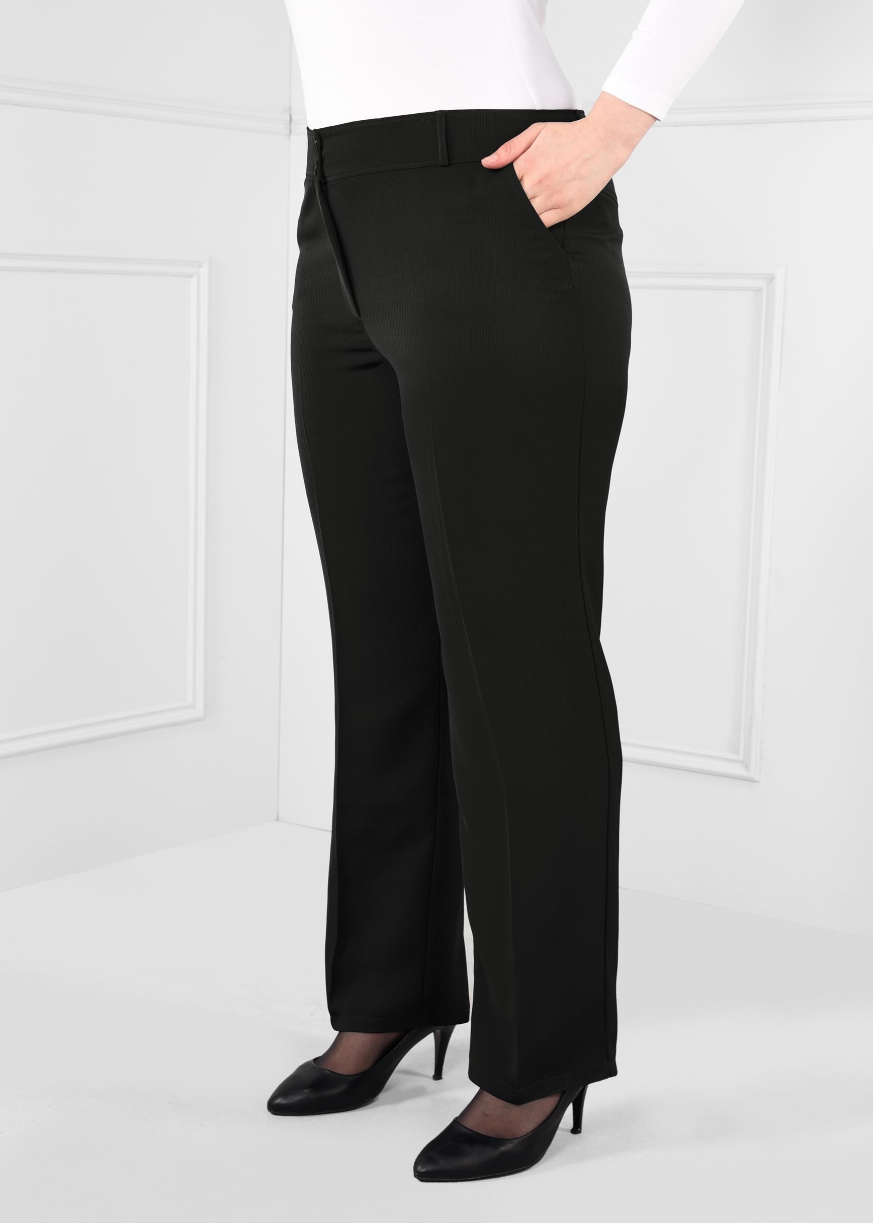 Tesettür giyim SİYAH 7157 BAKLAVA PANTOLON 42/52 TEK44