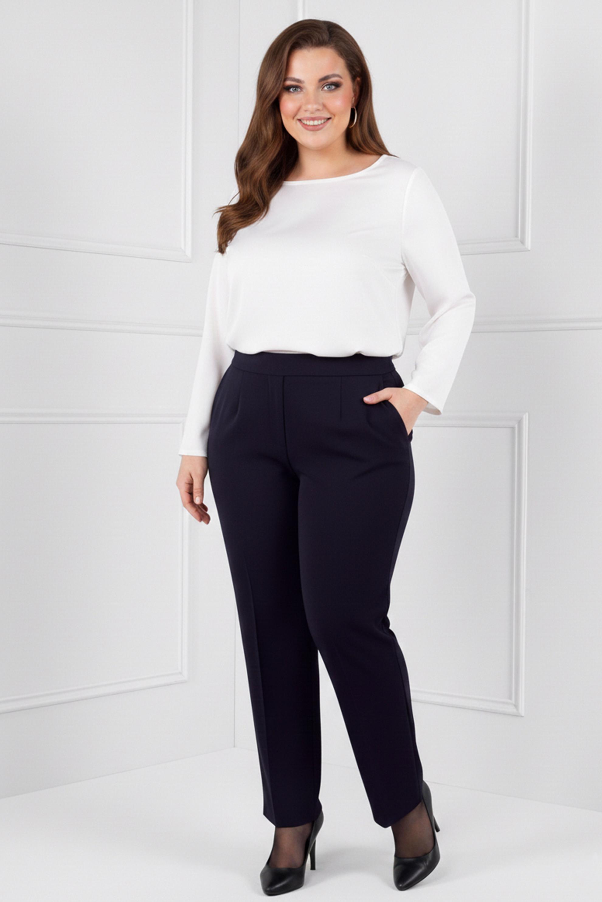 Tesettür giyim LACİVERT DÜZ KESİM PANTOLON 7157