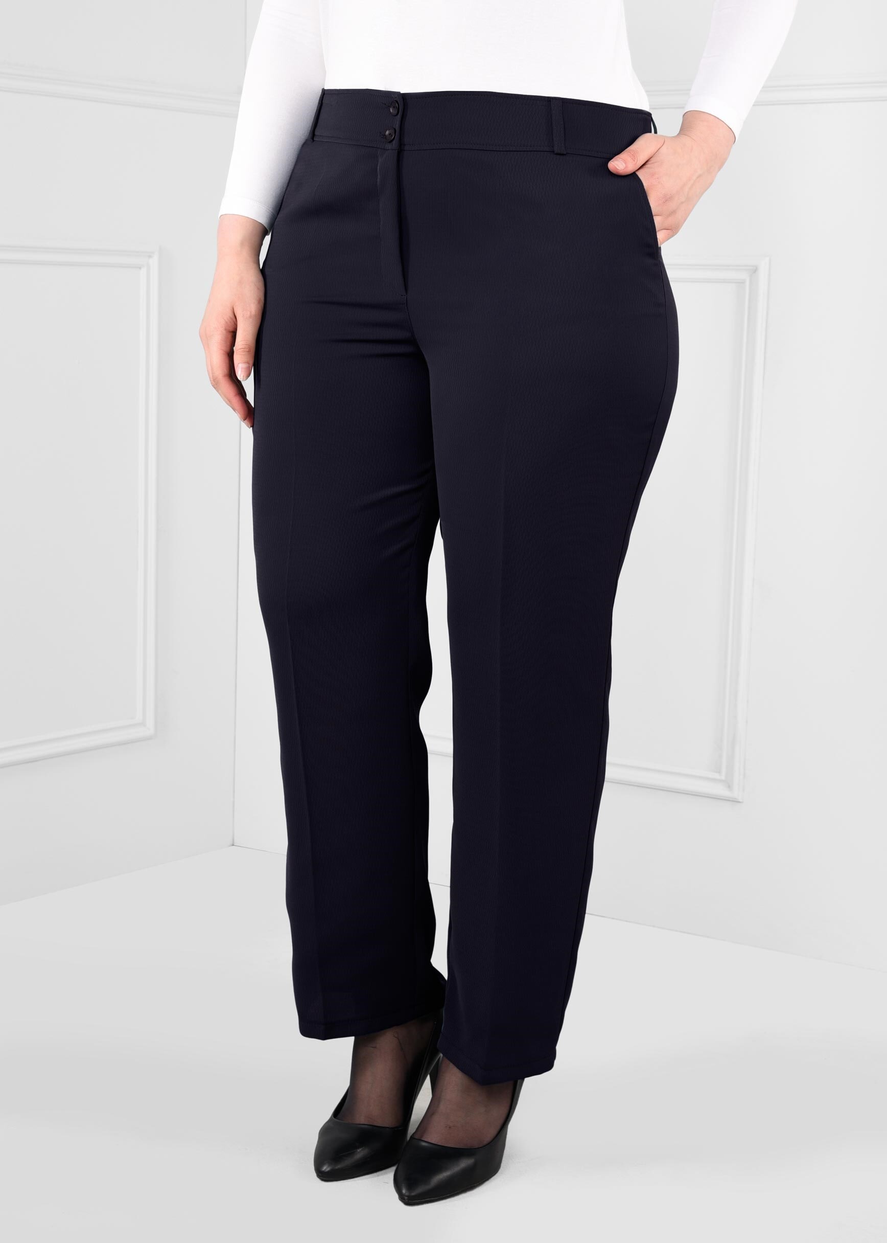 Tesettür giyim LACİVERT 7157 BAKLAVA PANTOLON 42/52 TEK44