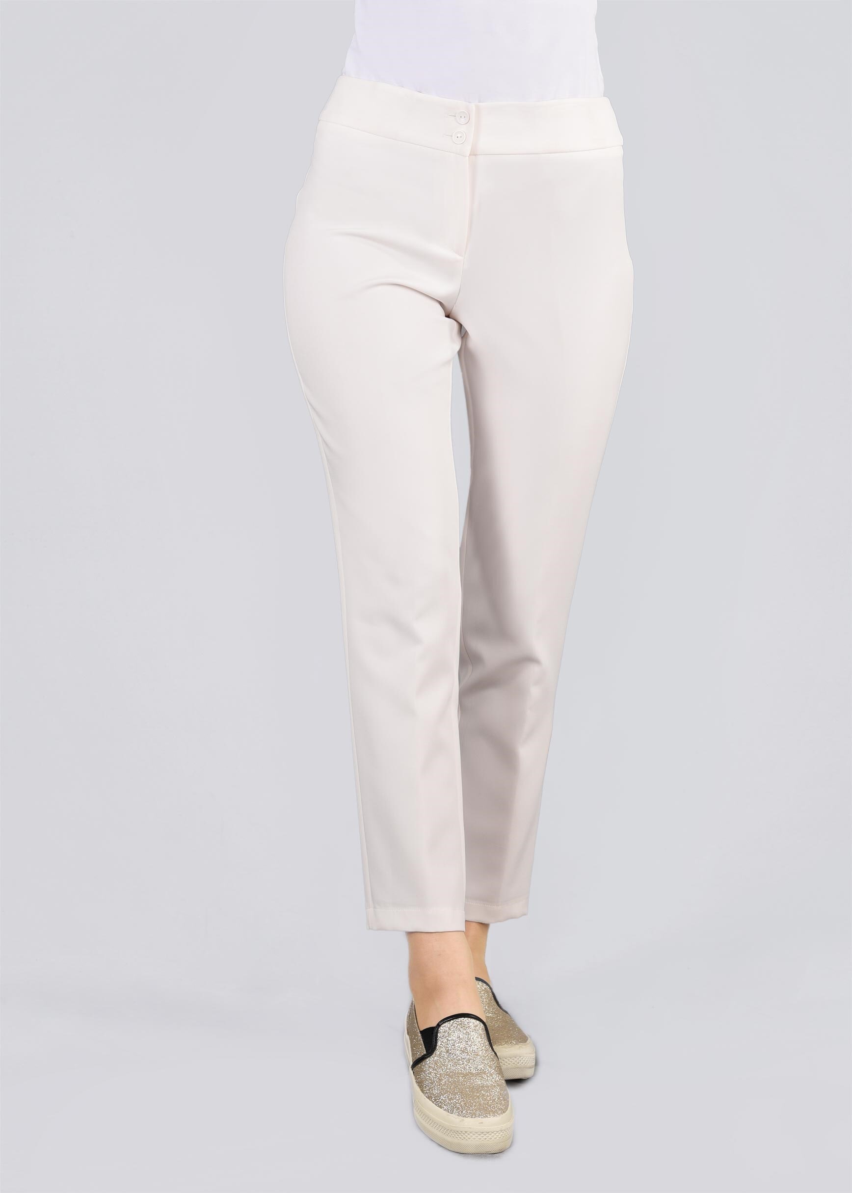 Tesettür giyim BEYAZ 7165 DİLMA 43551 PANTOLON 38/46 TEK40