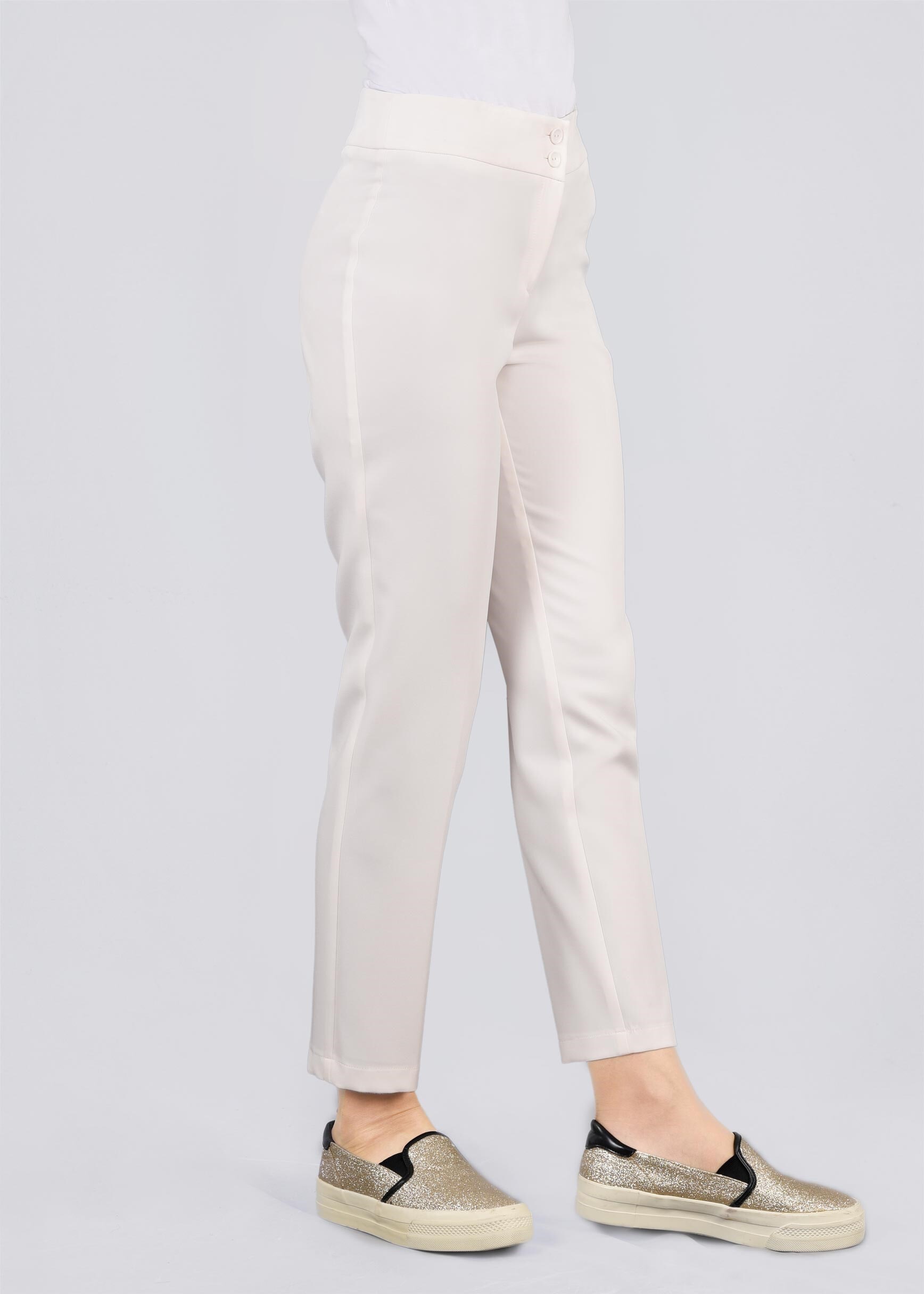 Tesettür giyim BEYAZ 7165 DİLMA 43551 PANTOLON 38/46 TEK40