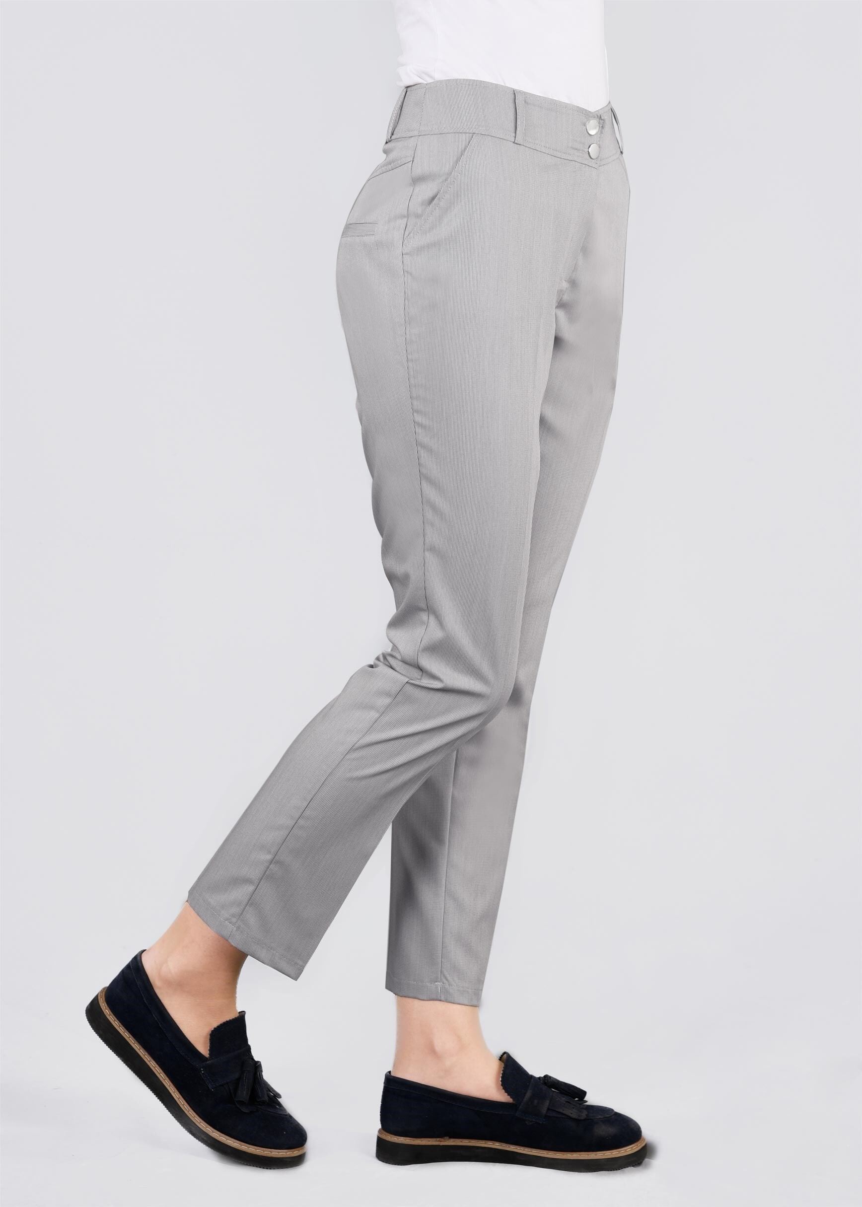 Tesettür giyim GRİ 7169 DELTA 11290 PANTOLON 40/48 TEK38