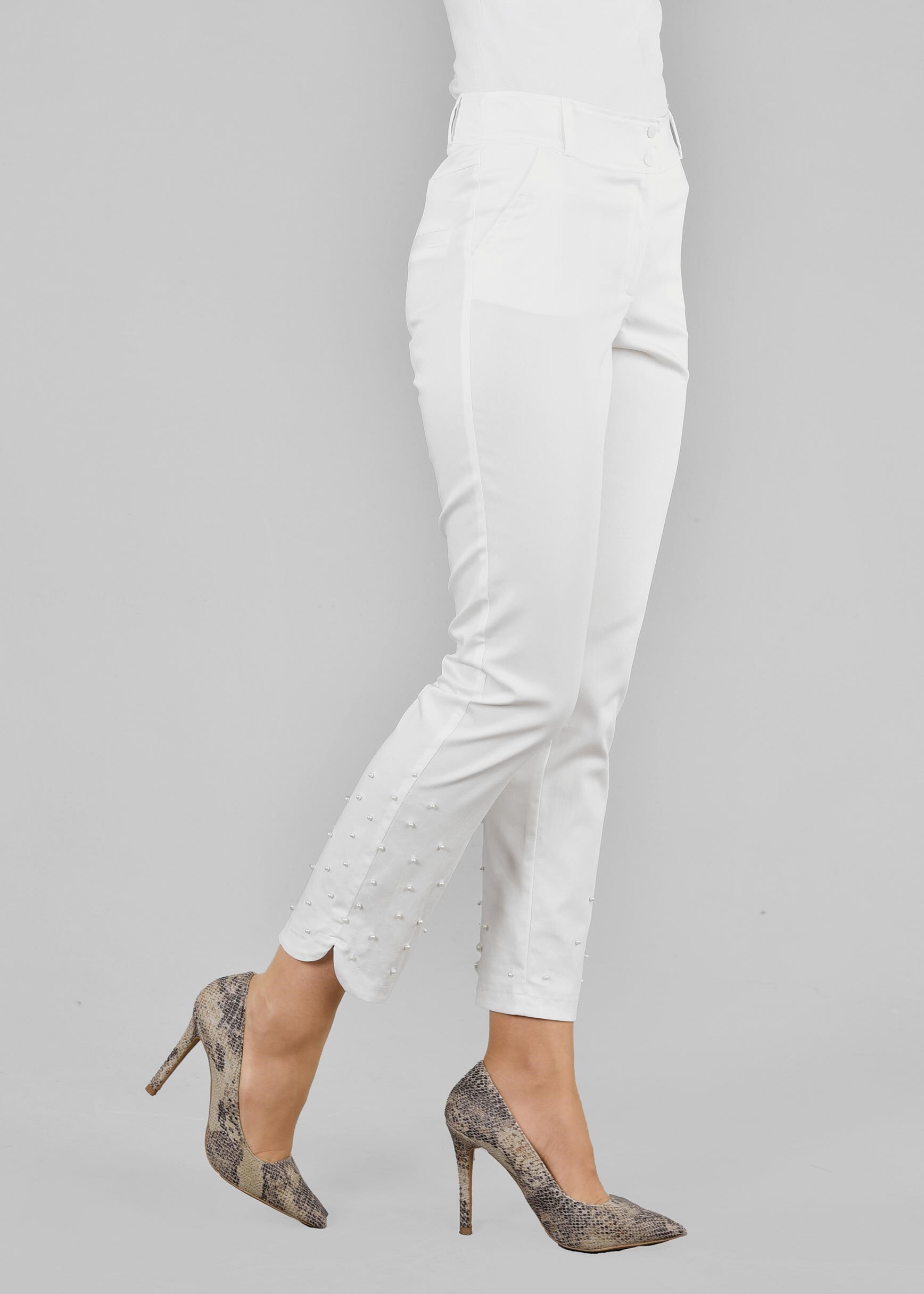 Tesettür giyim BEYAZ 7171 15666 PANTOLON 38/46