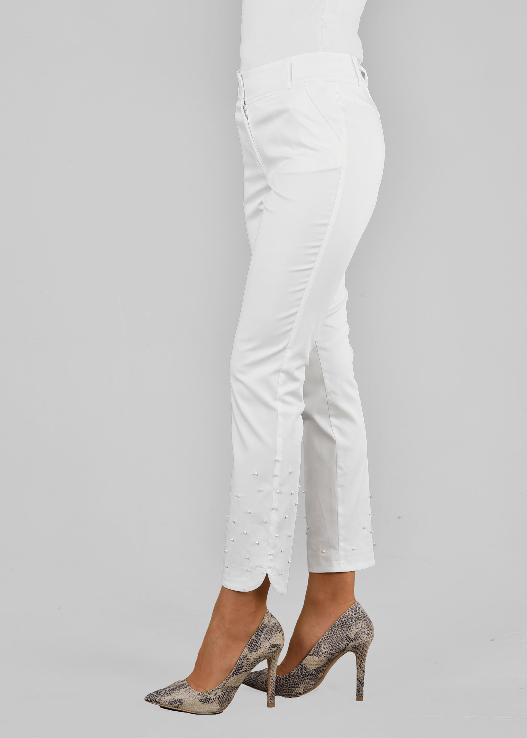 Tesettür giyim BEYAZ 7171 15666 PANTOLON 38/46