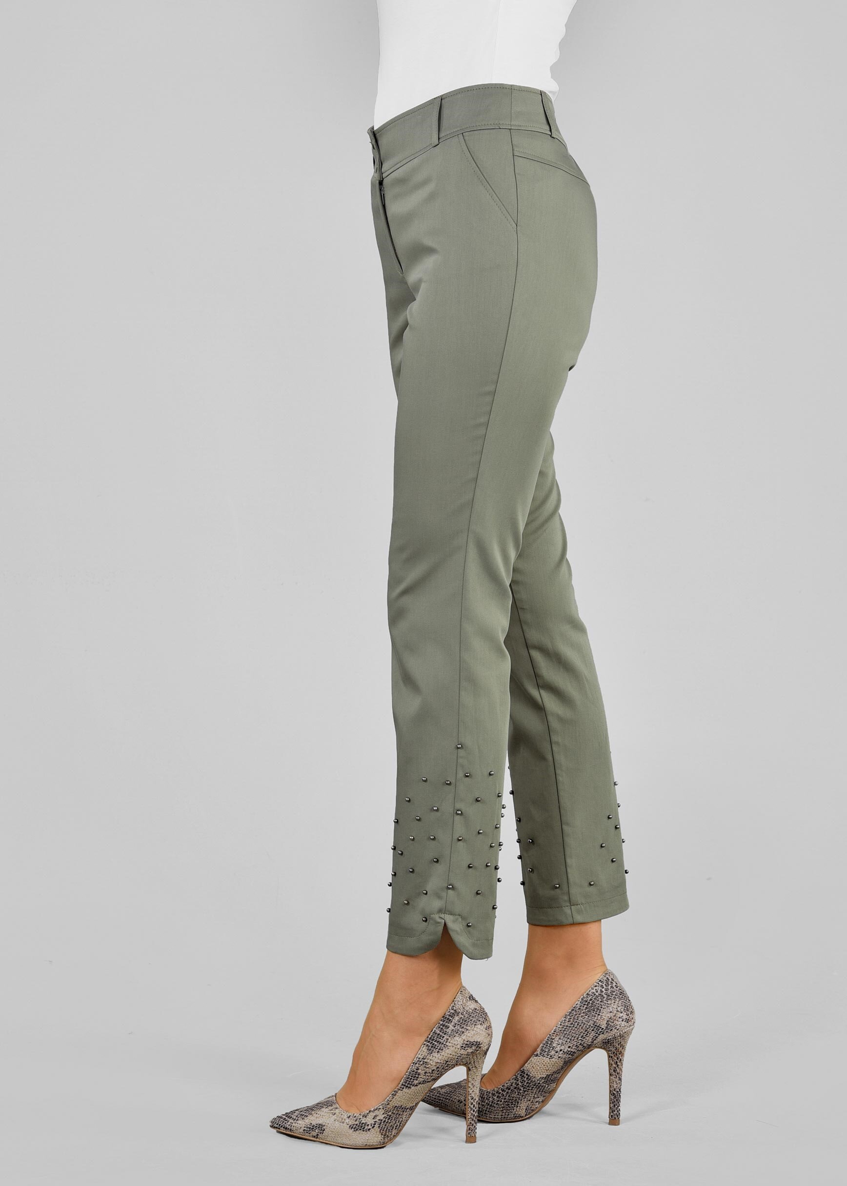 Tesettür giyim HAKİ 7171 15666 PANTOLON 38/46