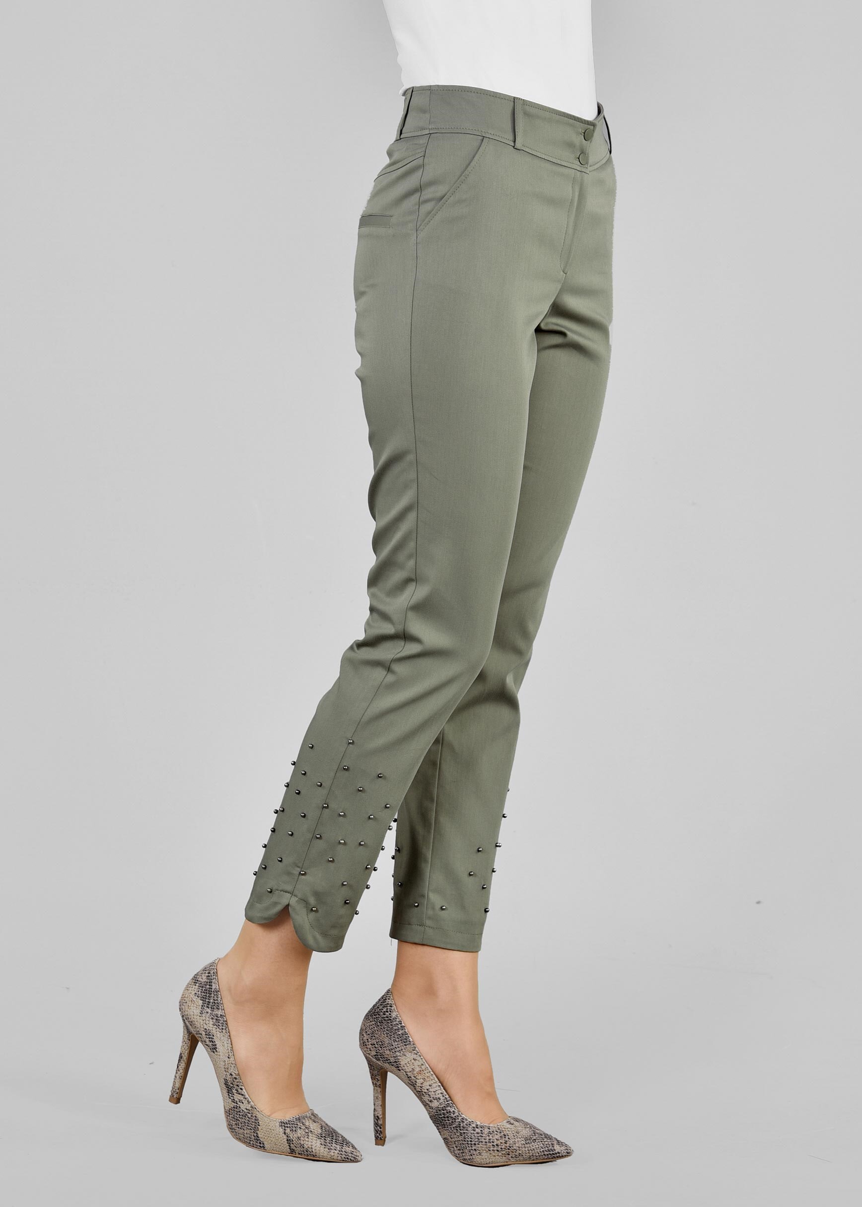 Tesettür giyim HAKİ 7171 15666 PANTOLON 38/46