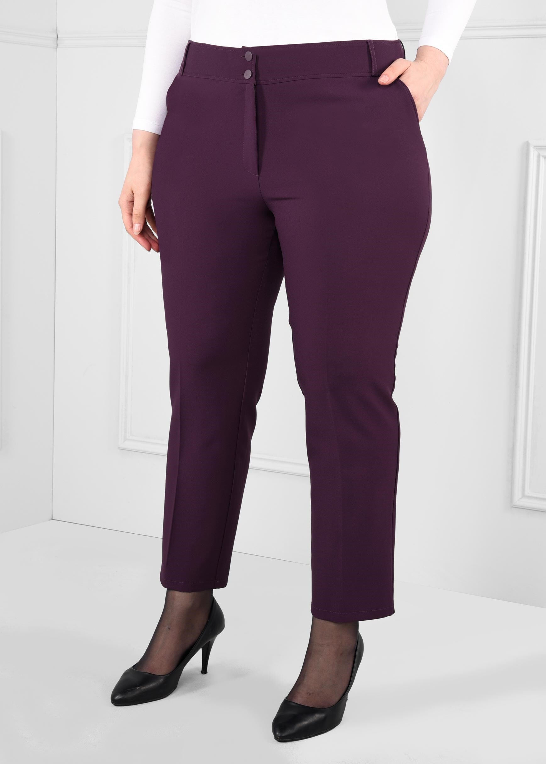 Tesettür giyim MOR 7176 43865 PANTOLON 44/52 TEK42