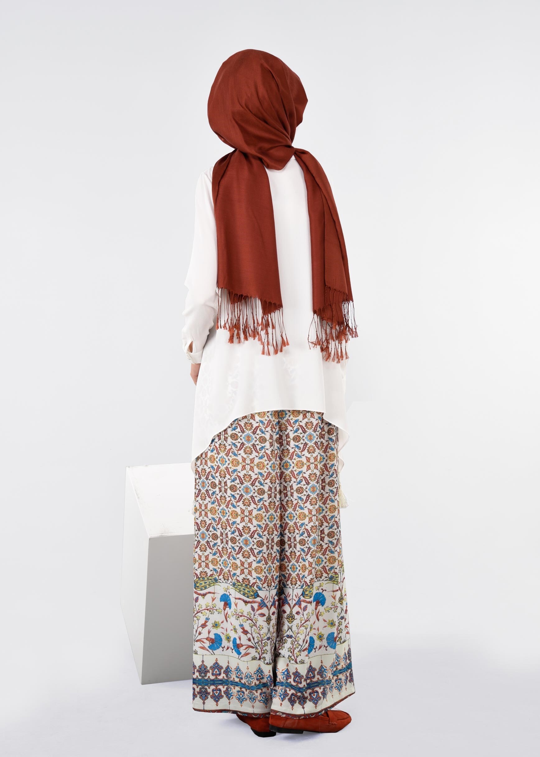 Tesettür giyim LACİVERT 7177 BURBLE 7953 PANTOLON 40/48 TEK38