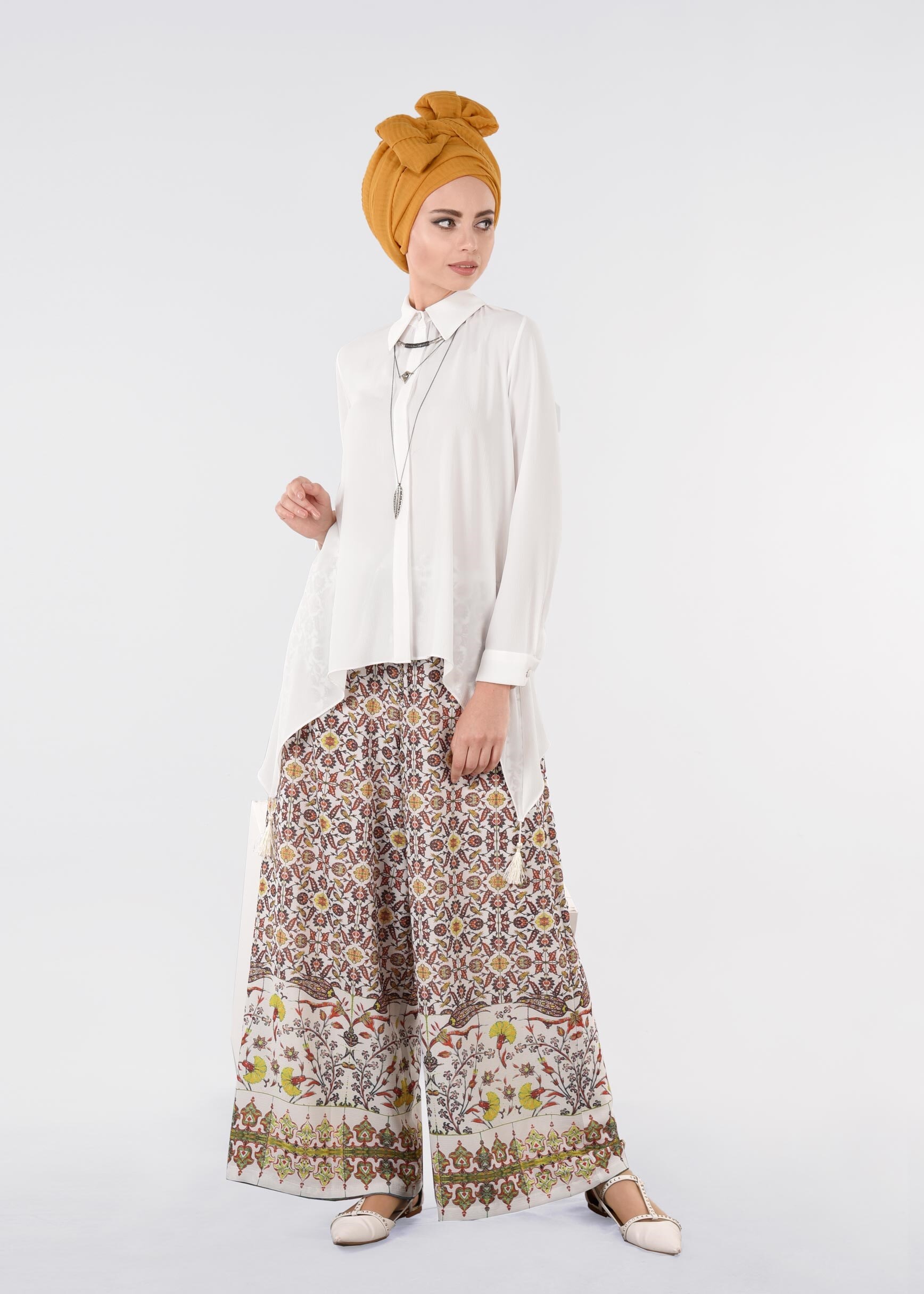 Tesettür giyim YEŞİL 7177 BURBLE 7953 PANTOLON 40/48 TEK38